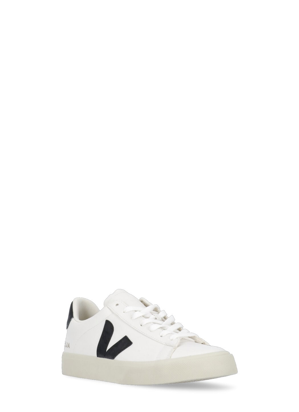 Veja Low Top Sneakers With Contrast Heel Tab In White