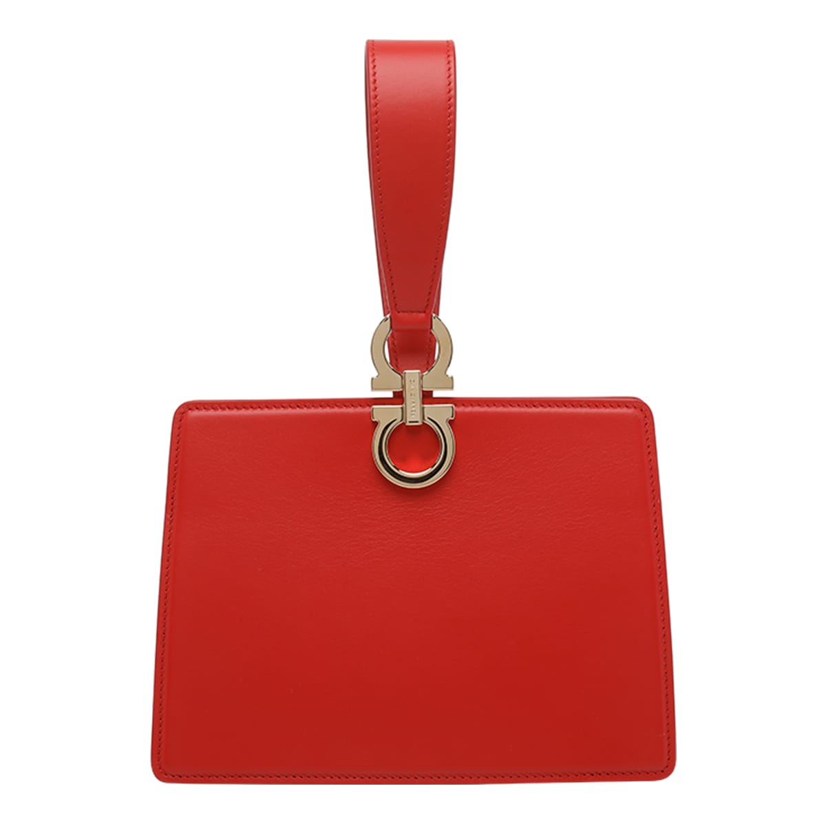 Ferragamo Mini Clutch In Red