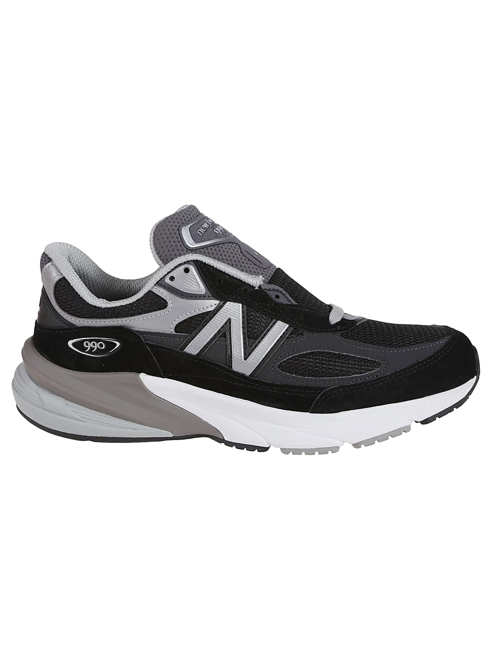 New Balance Made In Usa 990 V6 Leather-trimmed Suede And