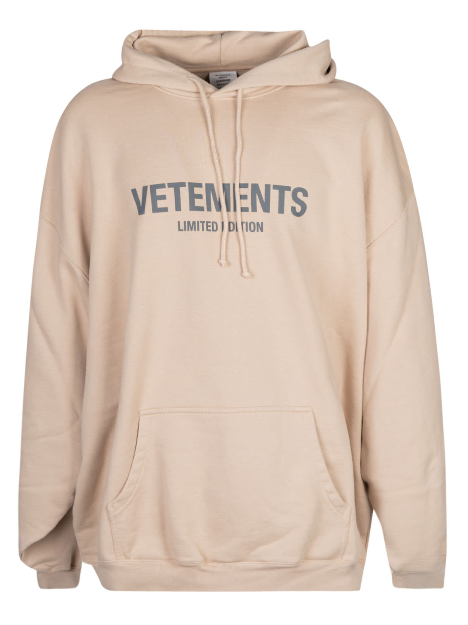 Vetements reversible hot sale hoodie grey