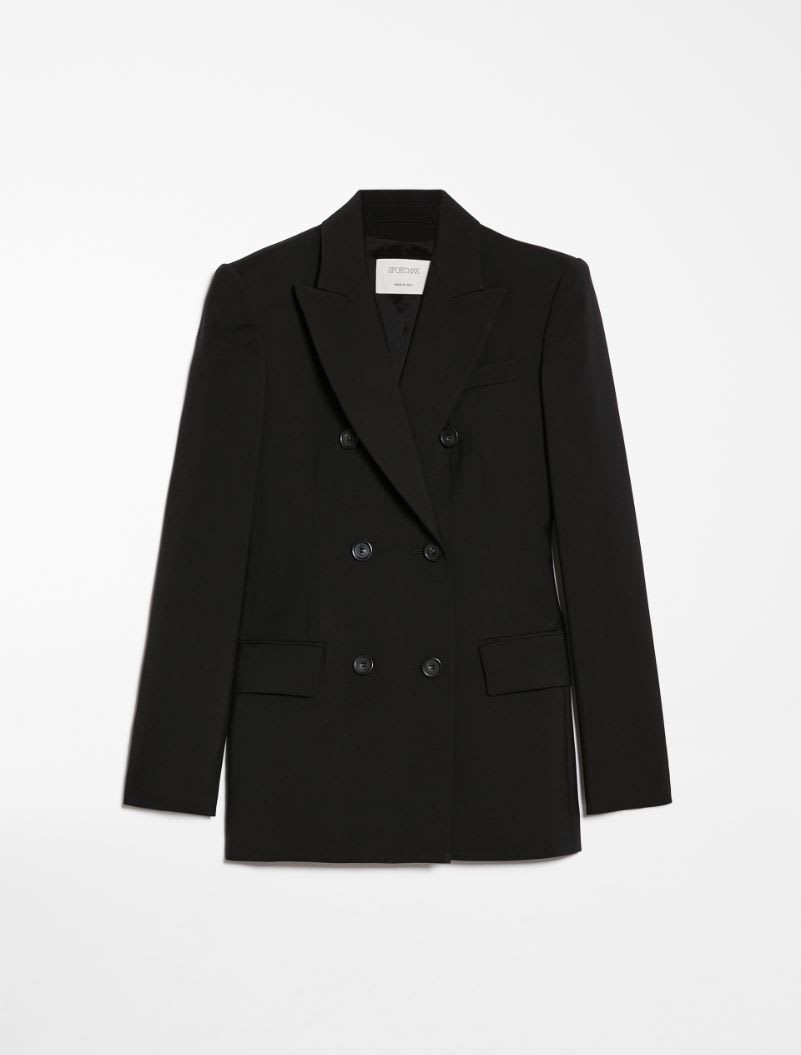 Shop Sportmax Adamo Double Breasted Blazer In Black