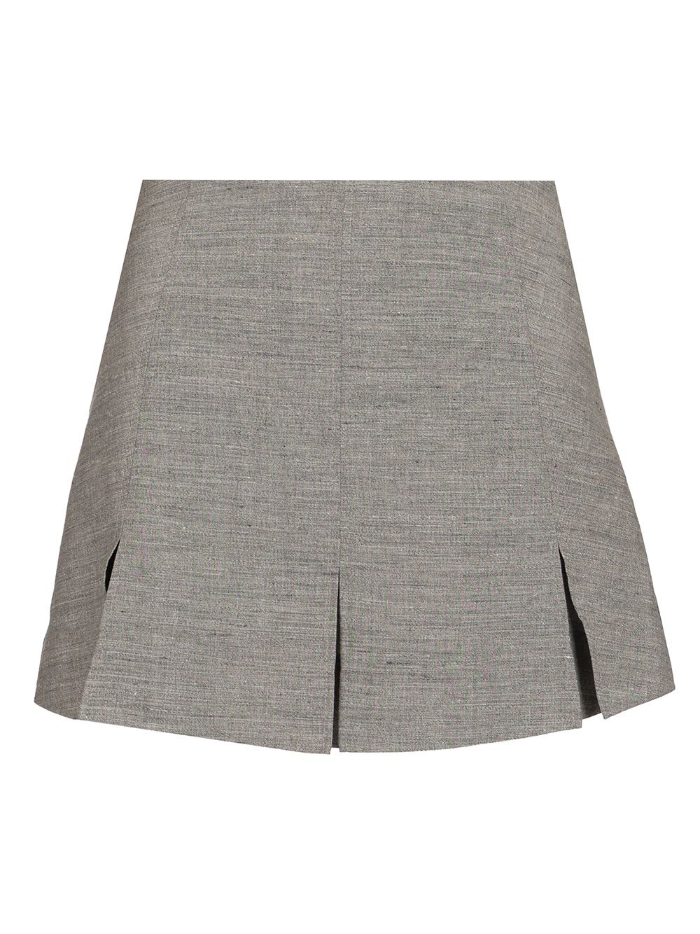 Pleated Tailored Miniskirt