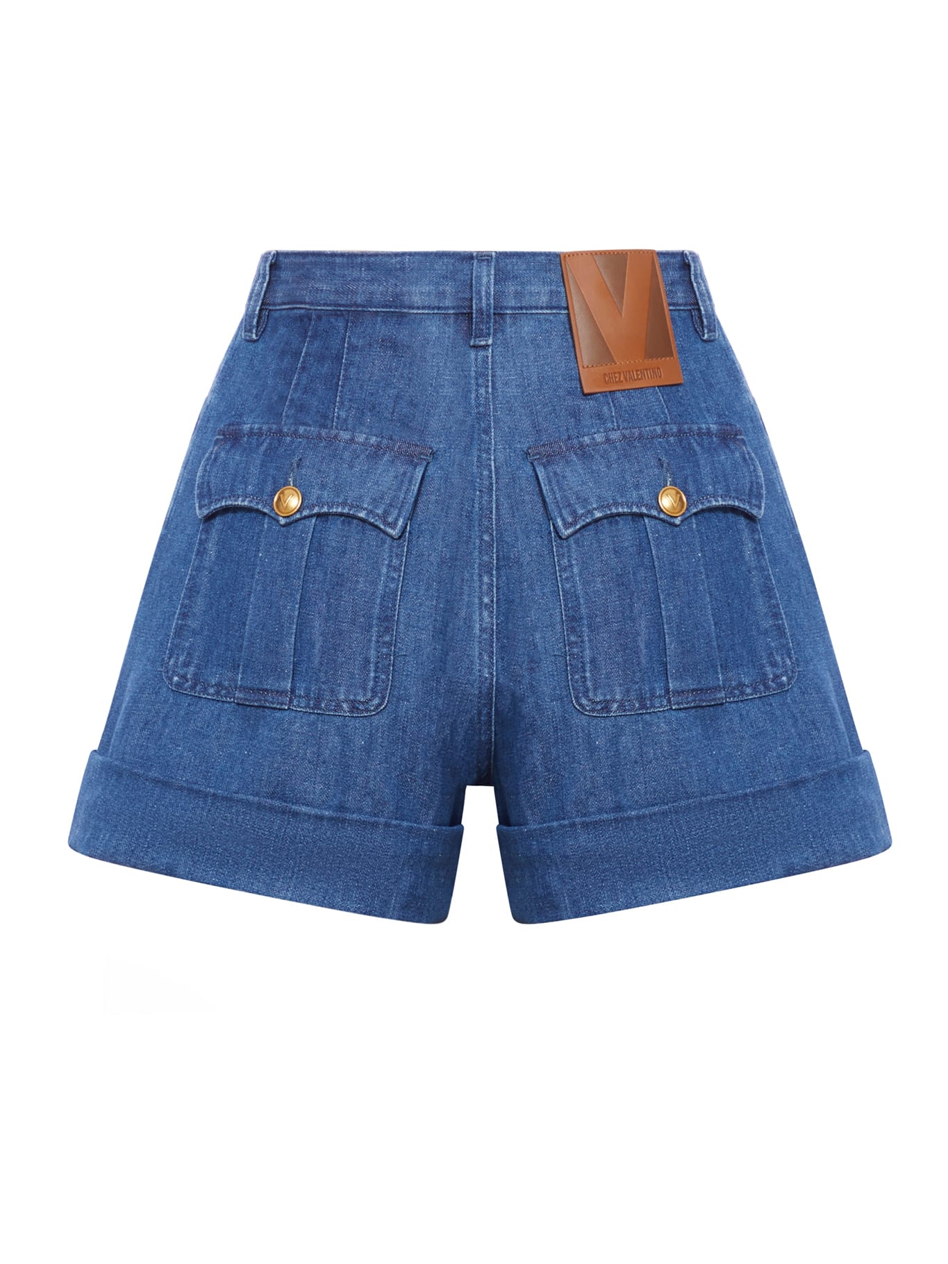 VALENTINO DENIM WAISTED SHORTS 