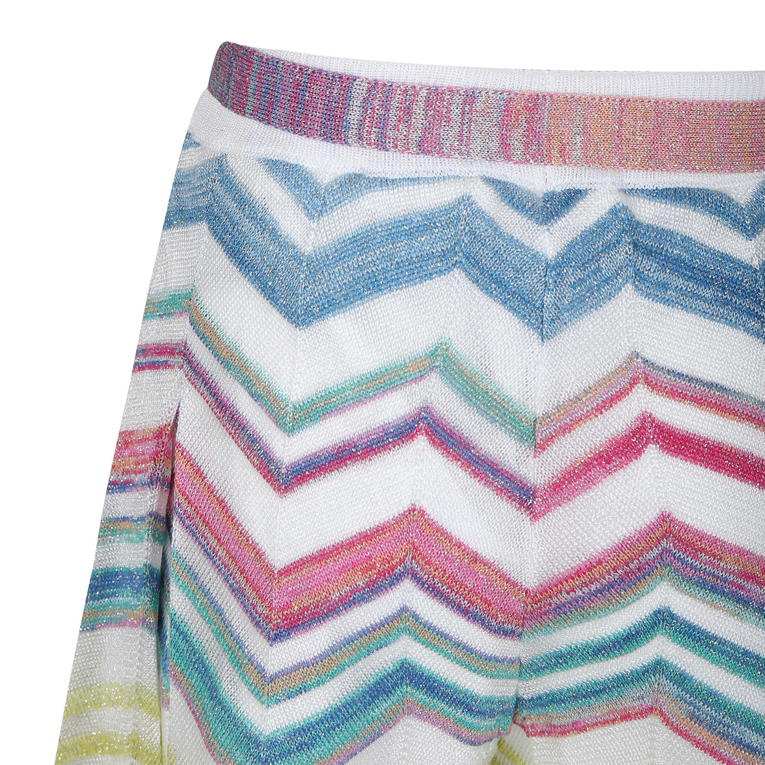 Shop Missoni Multicolor Casual Trousers For Girl With Chevron Pattern
