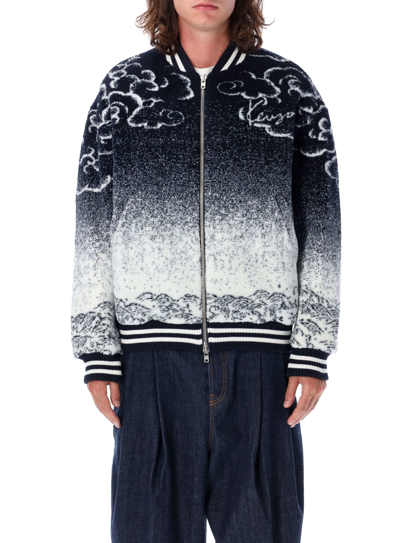 Shop Kenzo Tiger Bomber In Multicolor