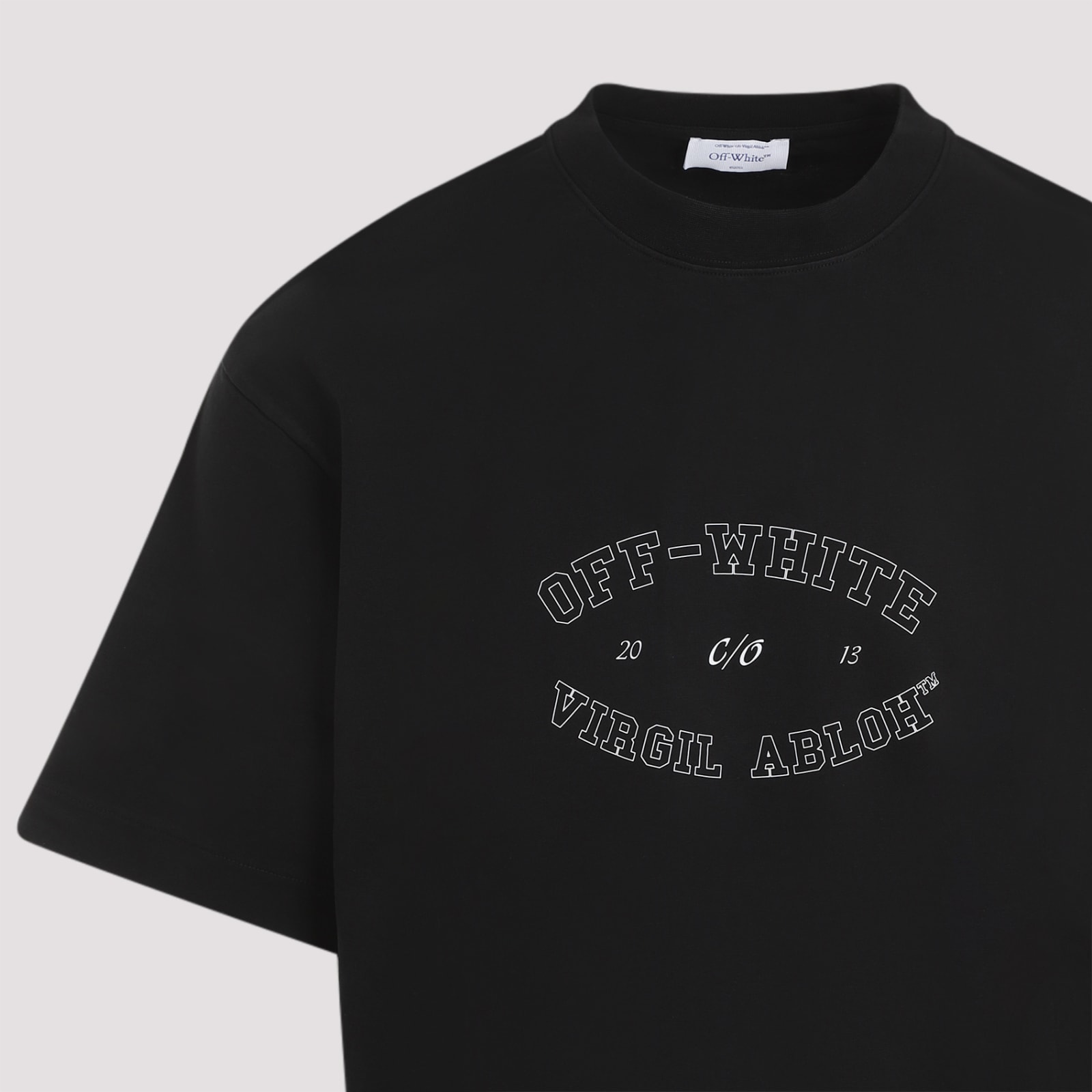 Shop Off-white College Skate Short Sleeves Tee In Black White