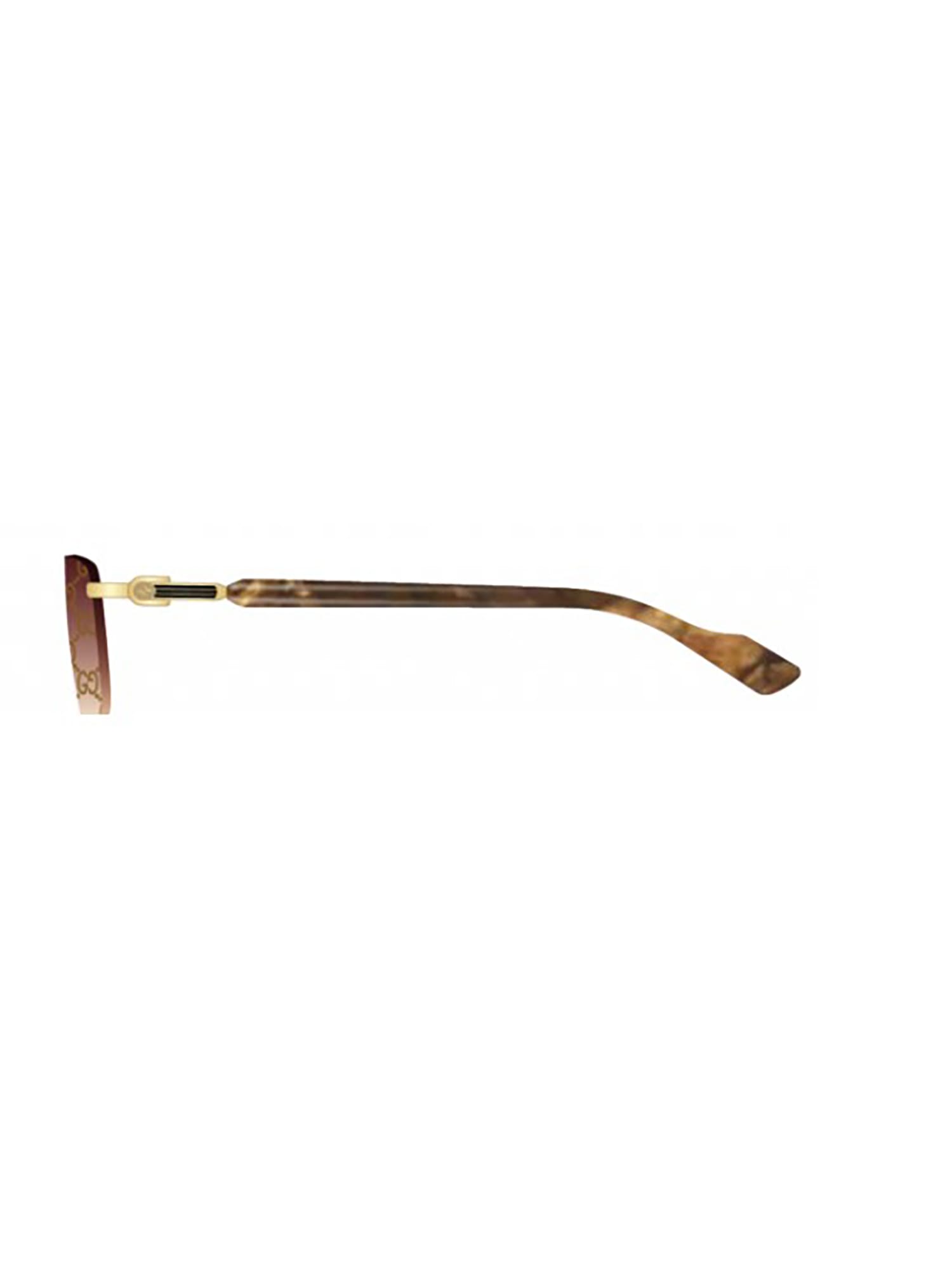 Shop Gucci Gg1221s Sunglasses In Gold Yellow Red