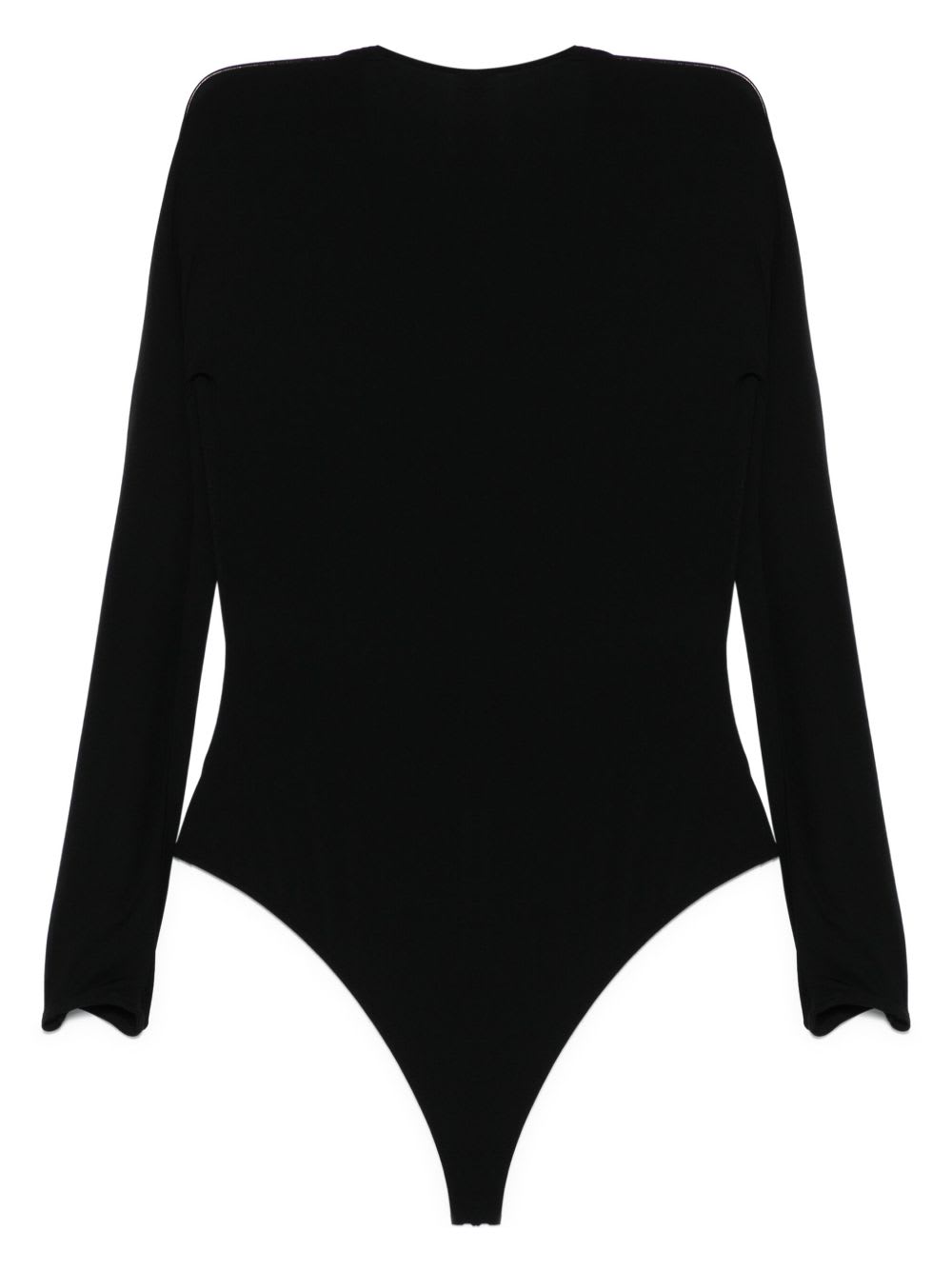 Wolford V-necked Bodysuit Long Sleeves In Black