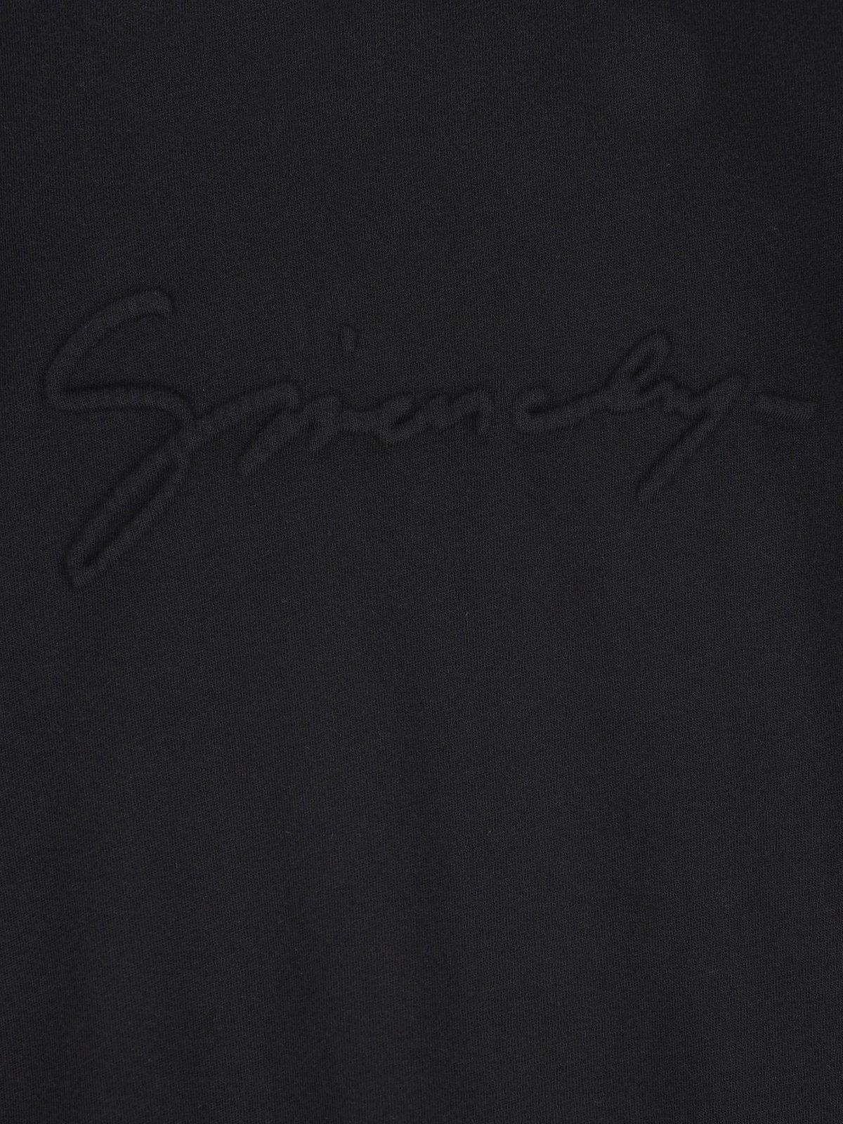 Shop Givenchy Logo Detailed Crewneck Sweatshirt In Black