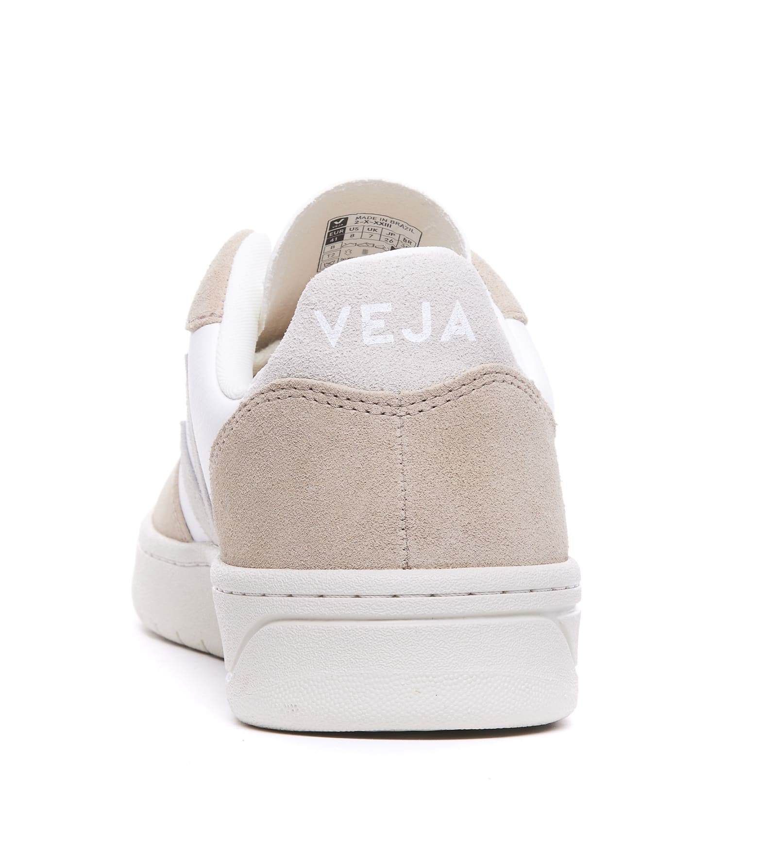 Shop Veja V-10 Sneakers In Beige