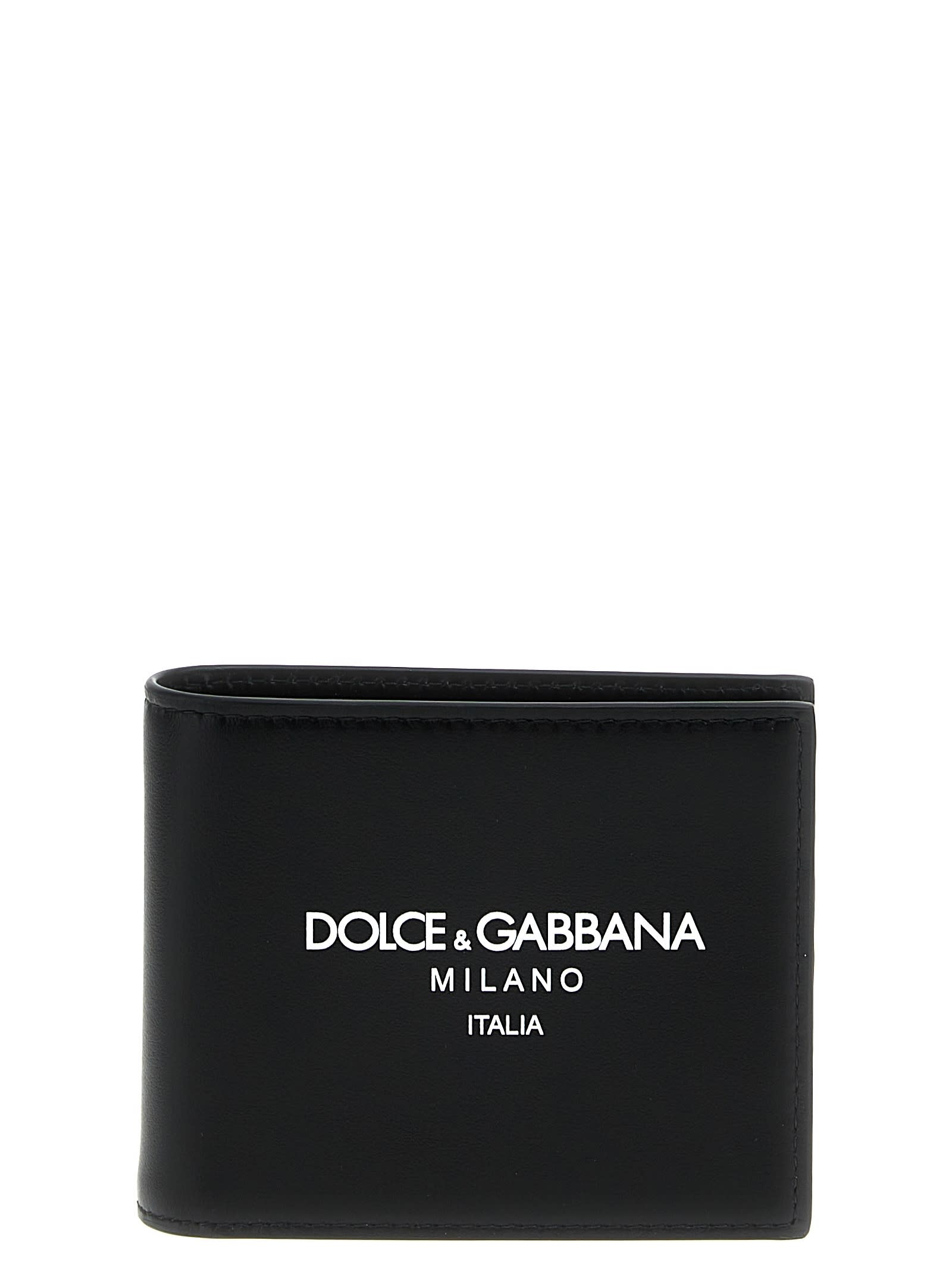 Shop Dolce & Gabbana Logo Print Wallet In Multicolor