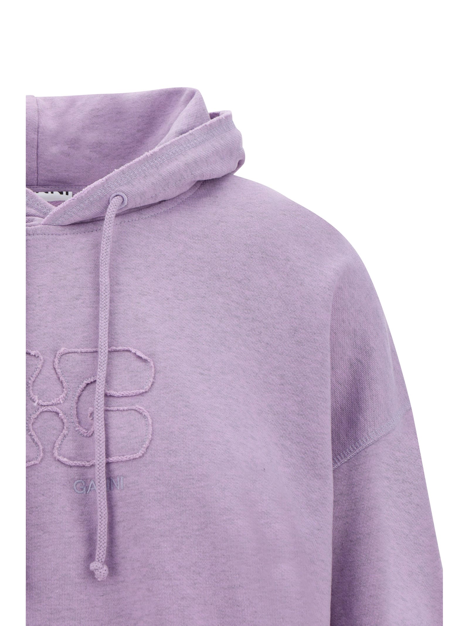 Ganni Isoli Hoodie In Misty Lilac