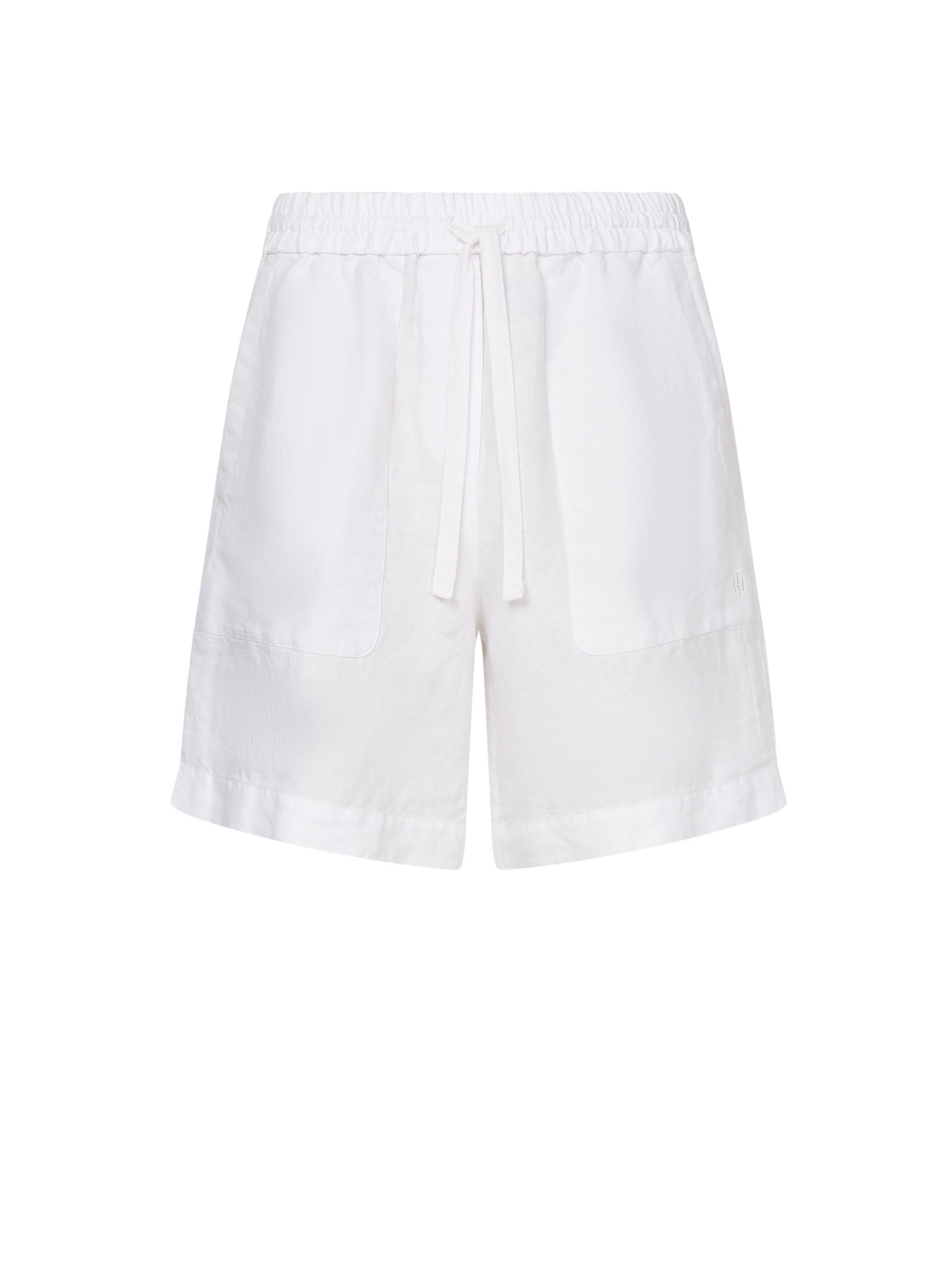 Tommy Hilfiger Linen Shorts With Logo