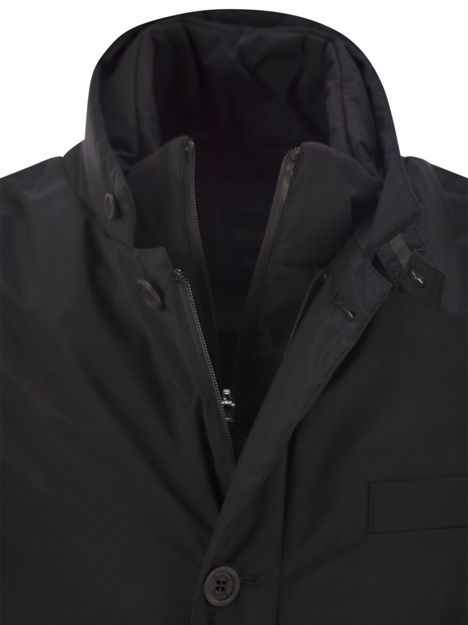 Shop Herno 2-layer Goretex Laminar Blazer In Black