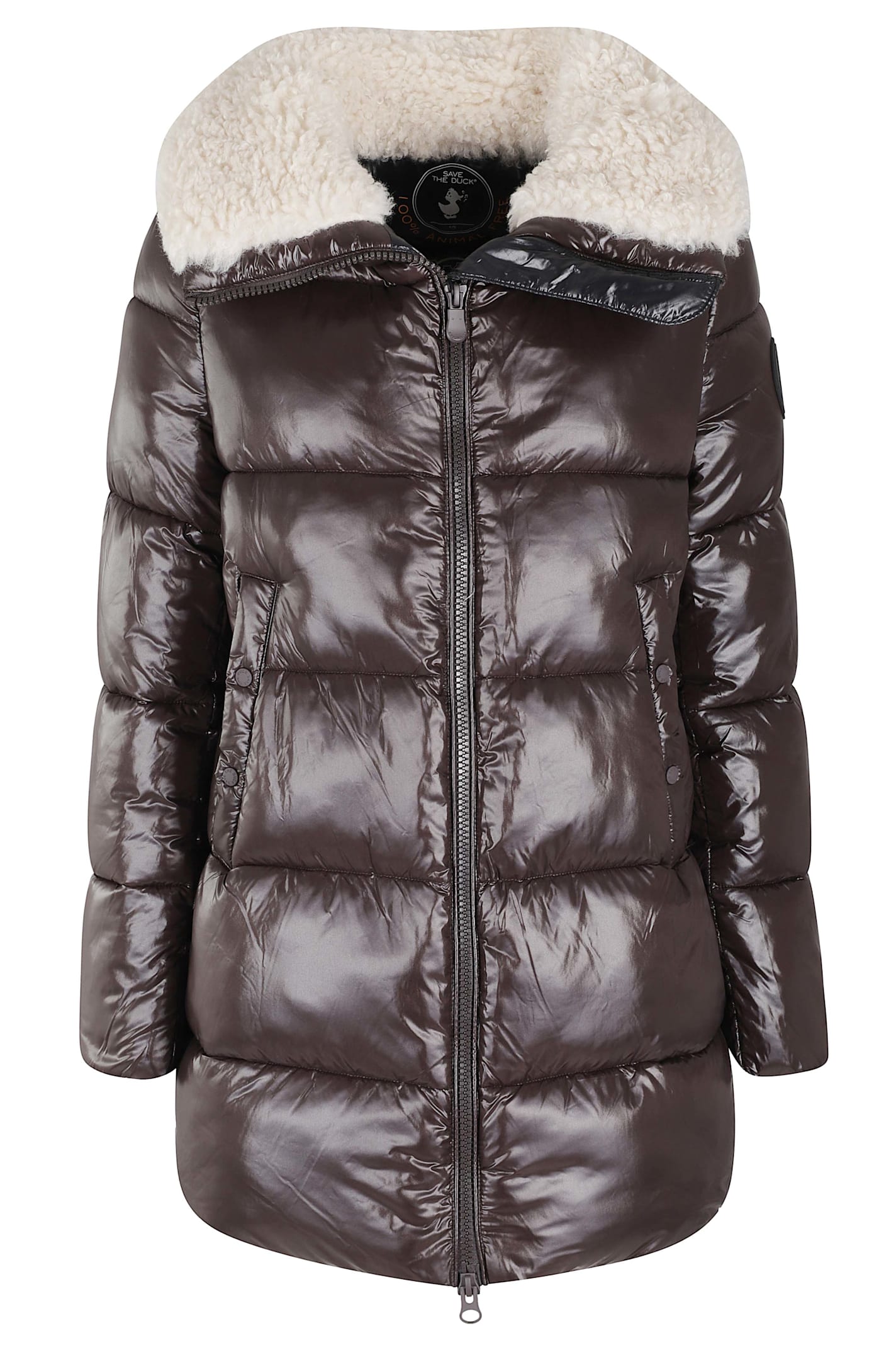 Save The Duck Zip-up Coat In Multi