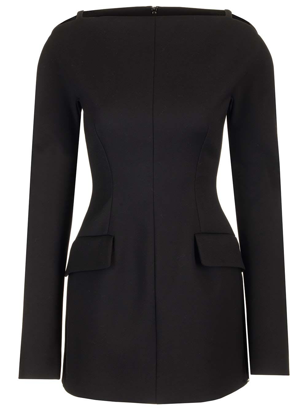 Sportmax Stretch Wool Gabardine Mini Dress