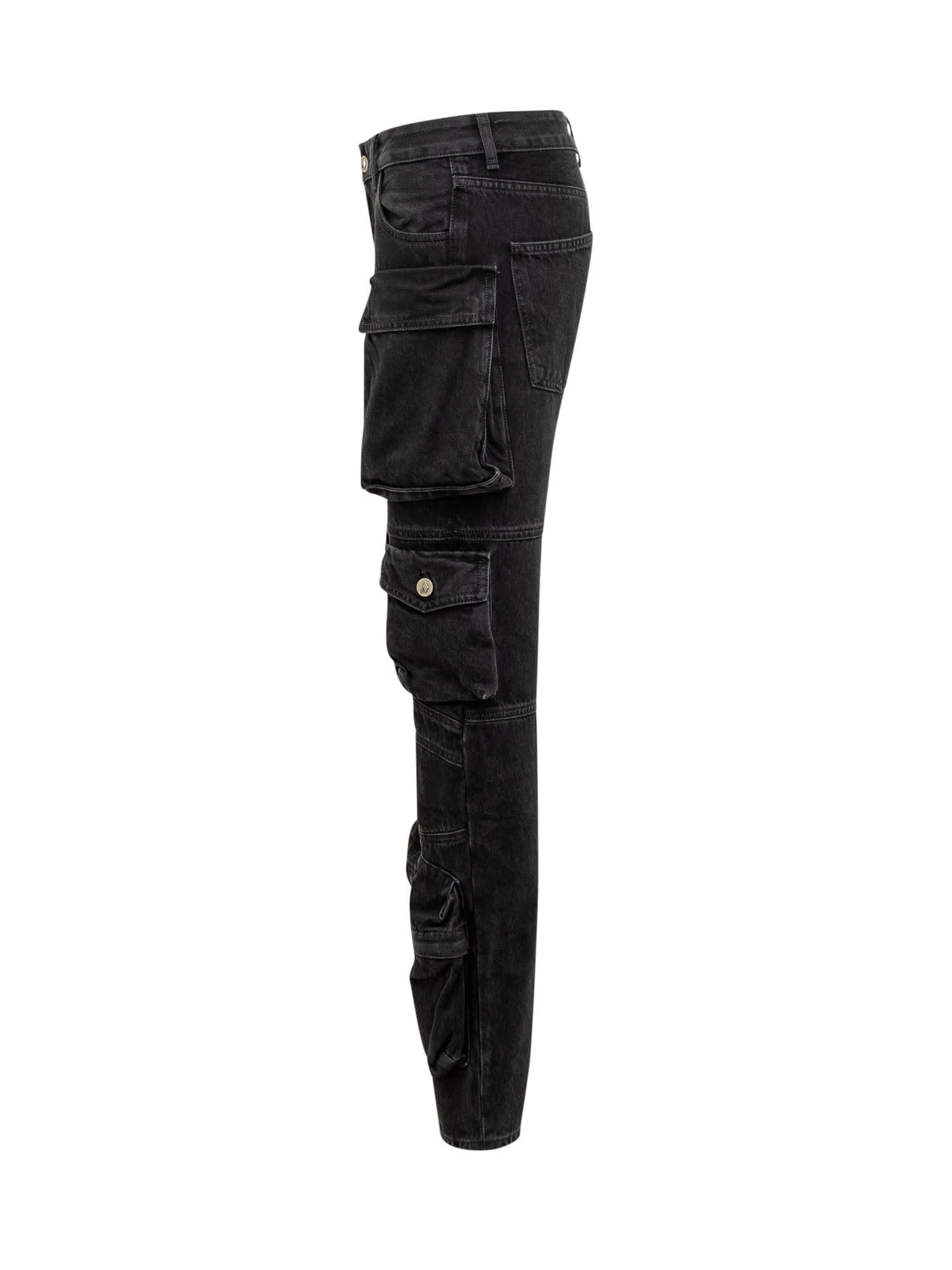 Shop Attico Essie Jeans In Black