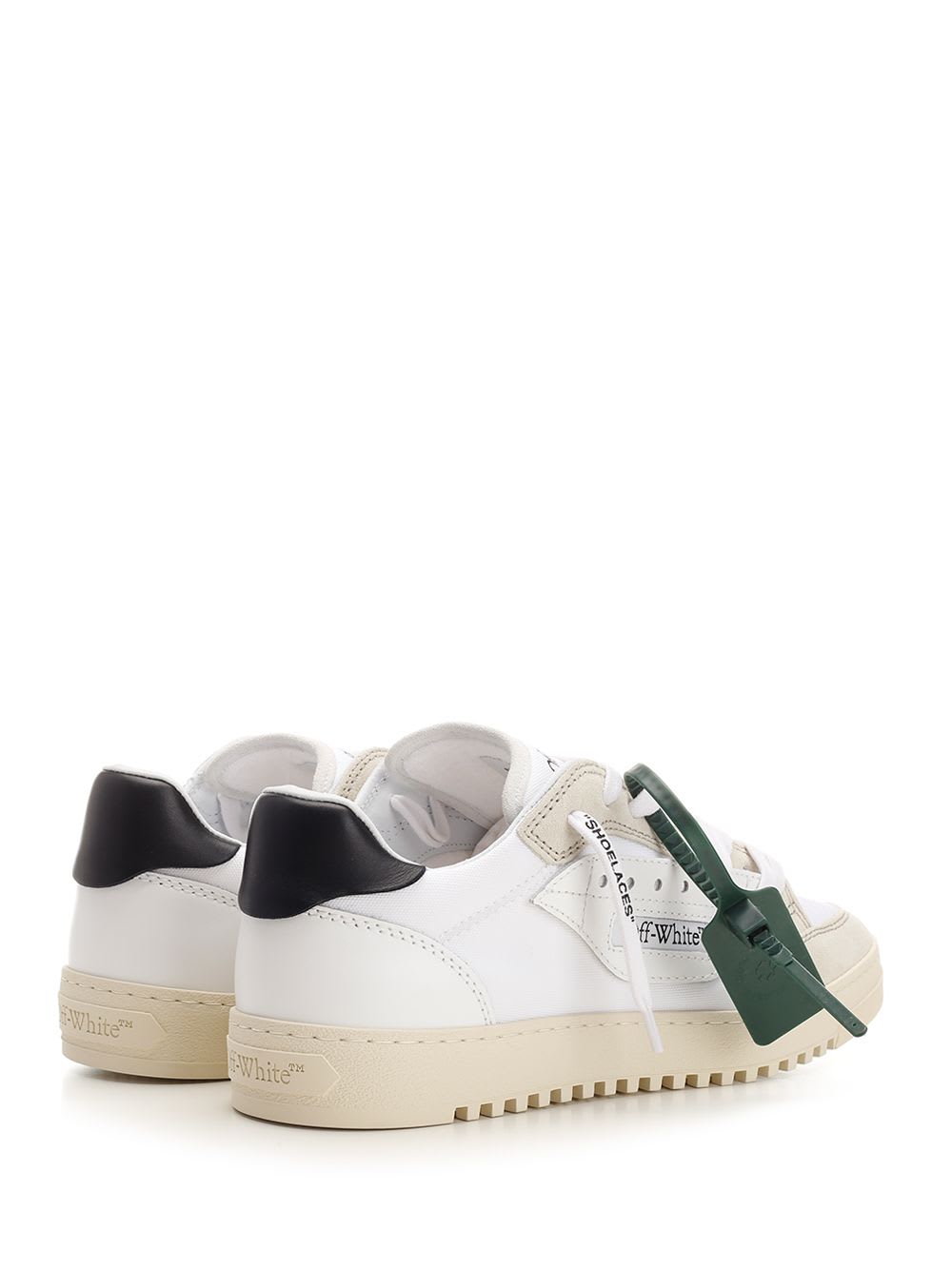 Shop Off-white White And Beige 5.0 Sneakers