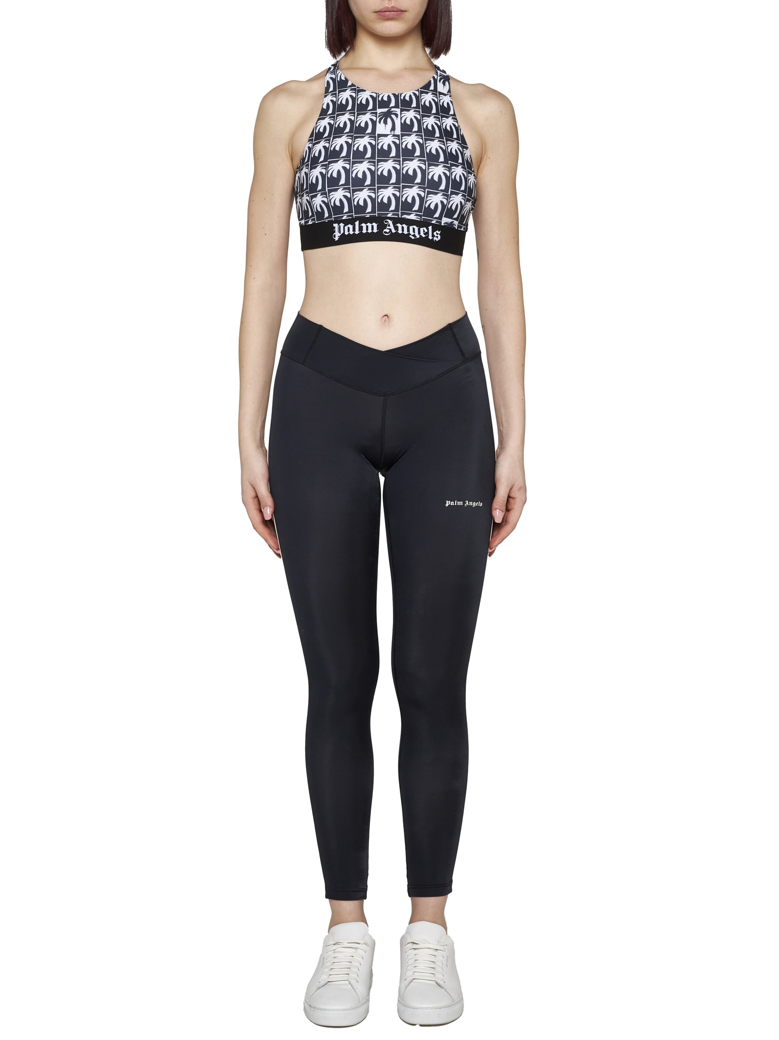 Shop Palm Angels Pants In Black