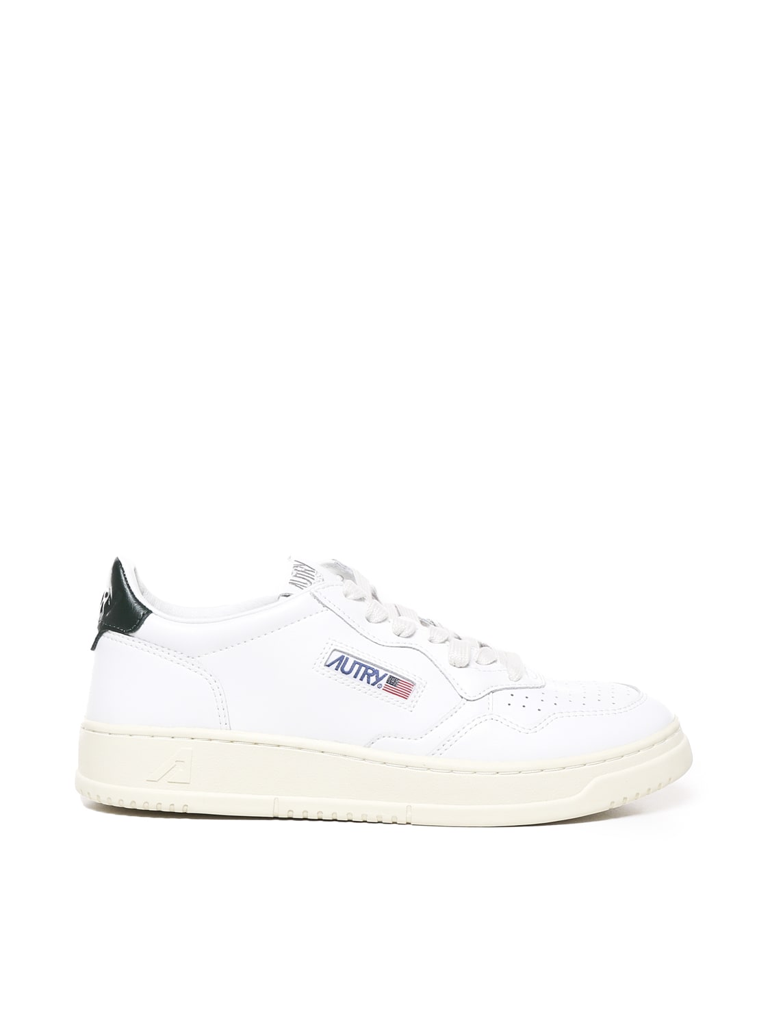 Shop Autry Sneakers Medalist In Cowskin In White, Mountain