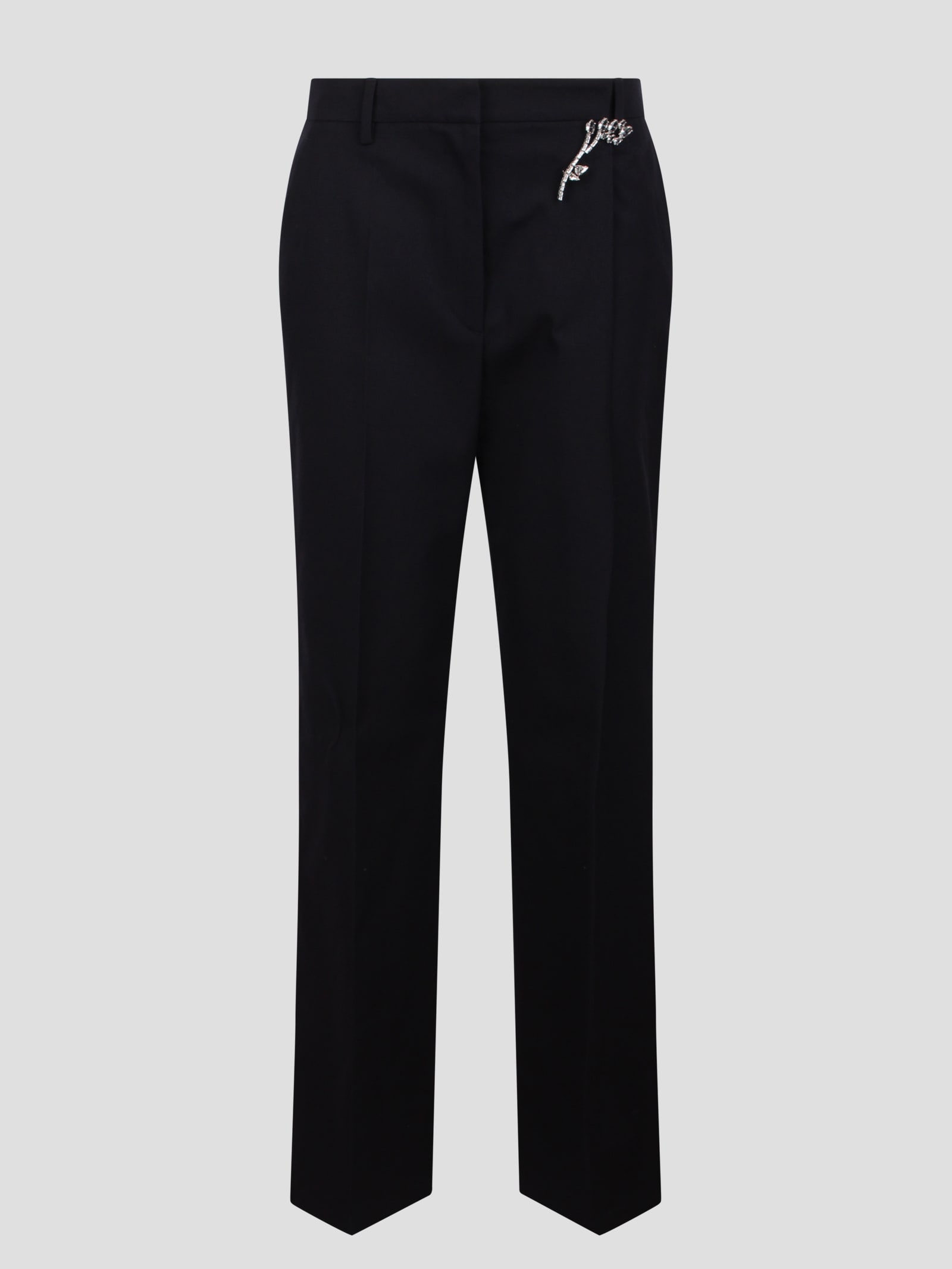 Shop Prada Trousers With Pattern