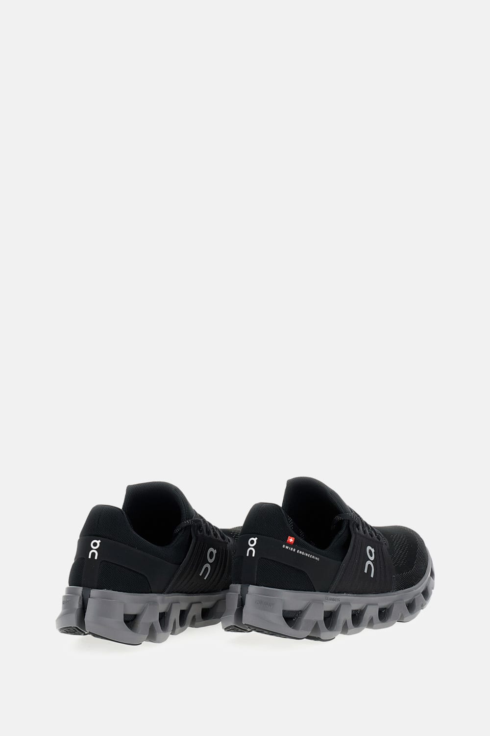 On Cloudswift 4 Rubber-trimmed Stretch-knit Running Sneakers In Black