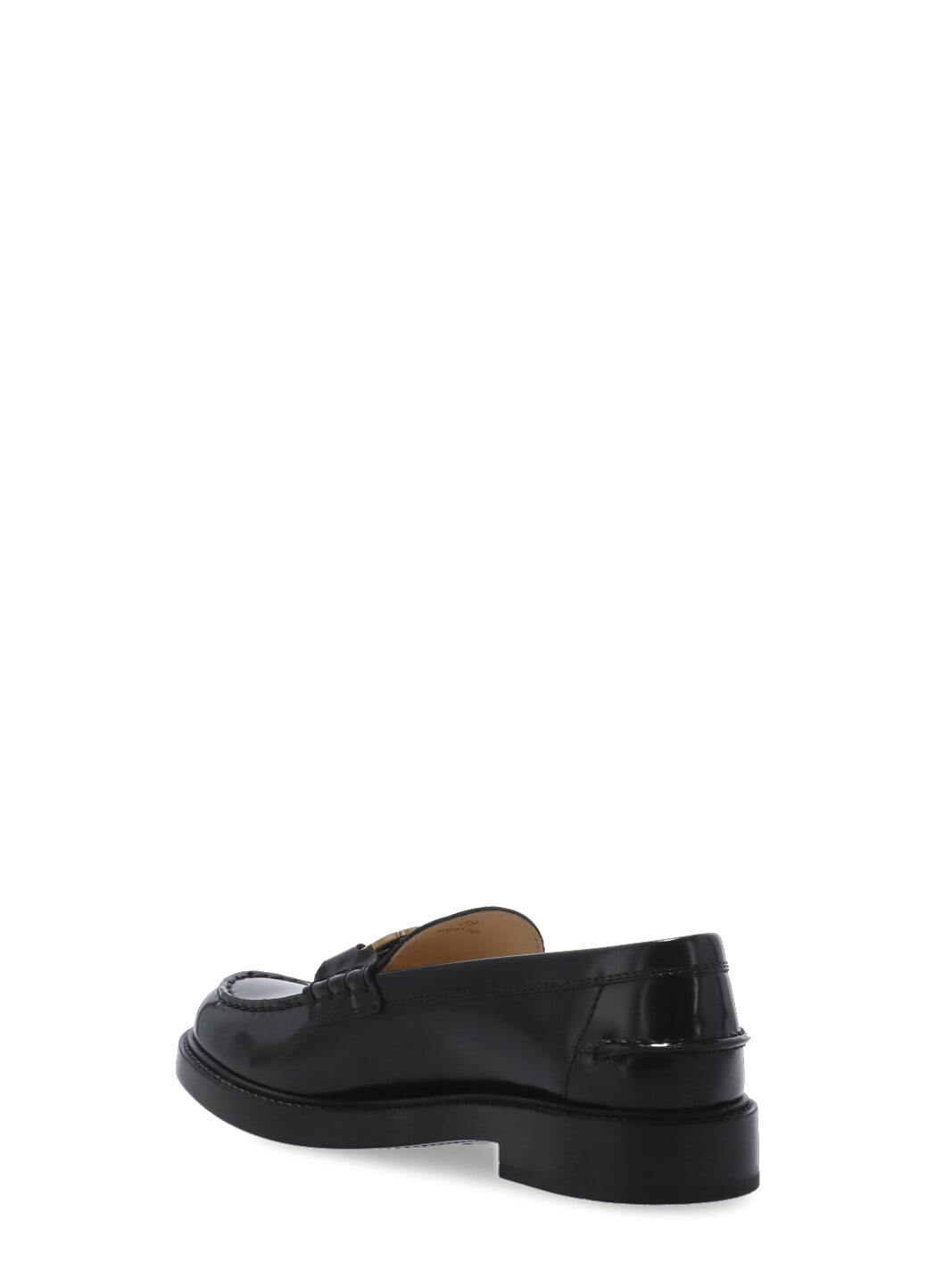 Shop Tod's Leather Loafers In Black