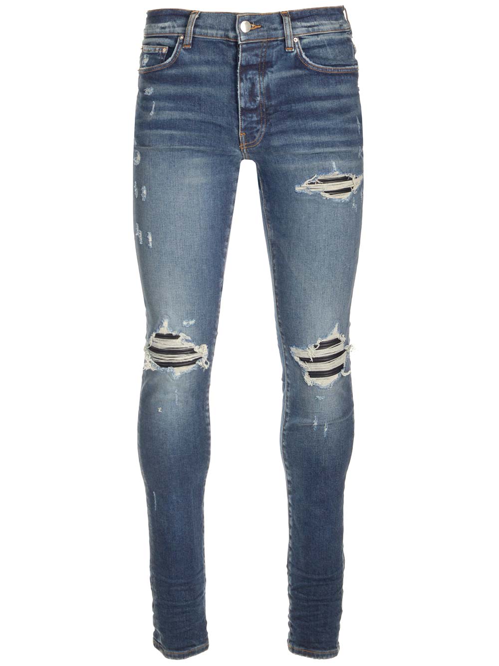 Amiri Mx1 Skinny Jeans In Crafted Indigo | ModeSens