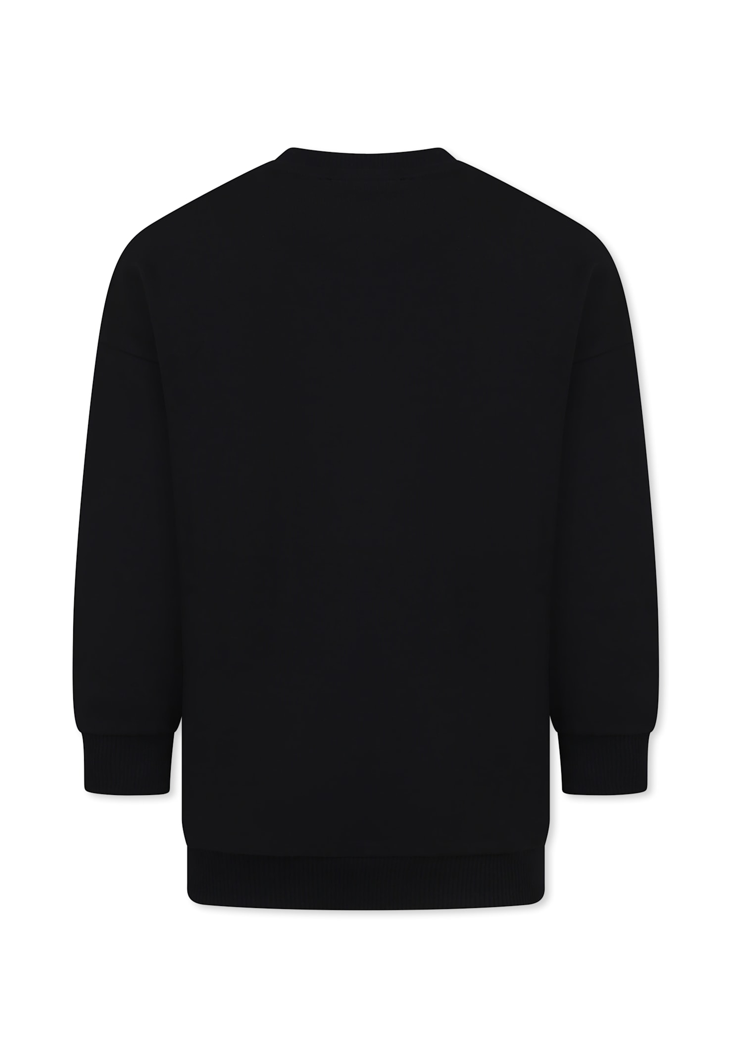 Shop Balmain Black Sweatshirt For Kids With Logo