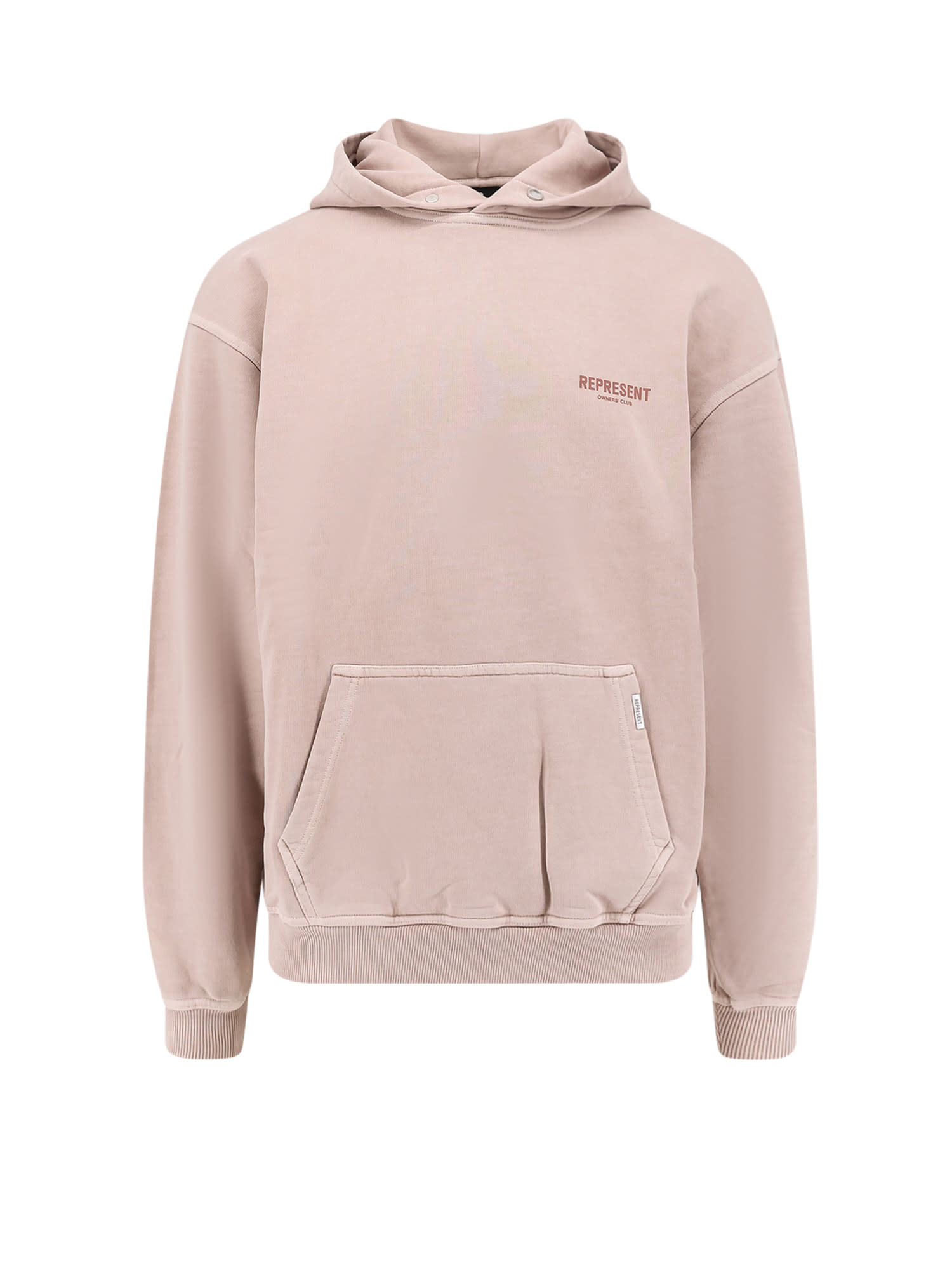 Represent Felpa Owners Club Hoodie In Cotone In Pink