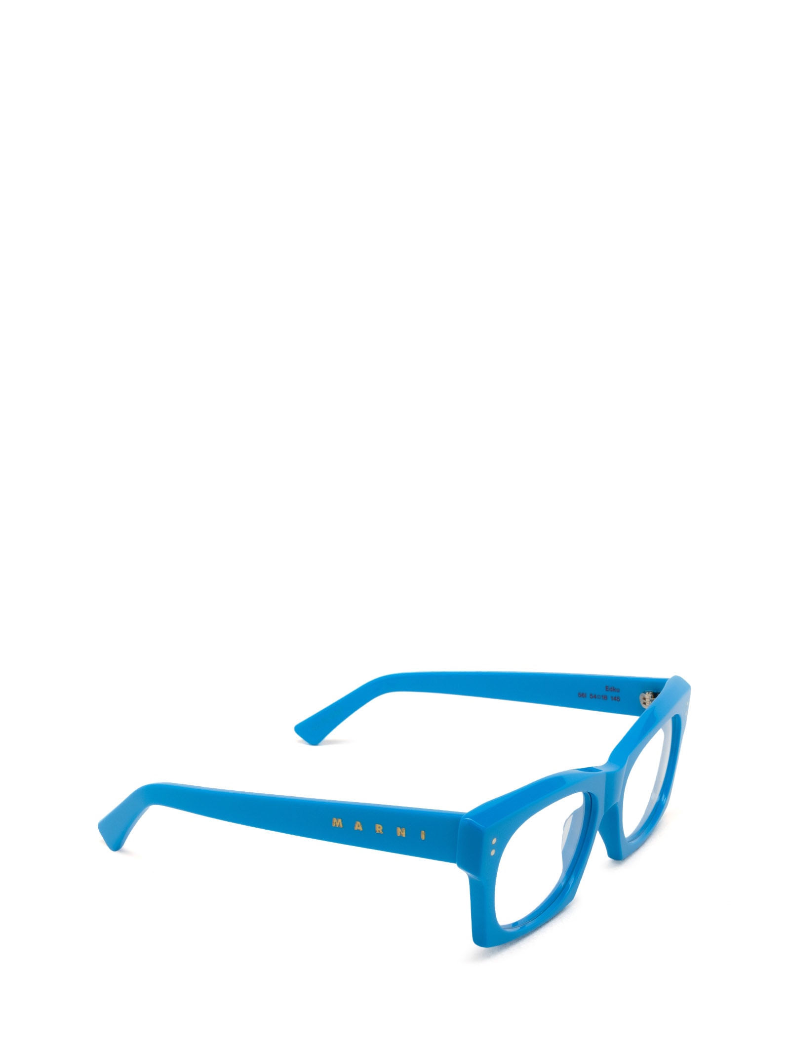 Shop Marni Eyewear Edku Optical Blue Glasses