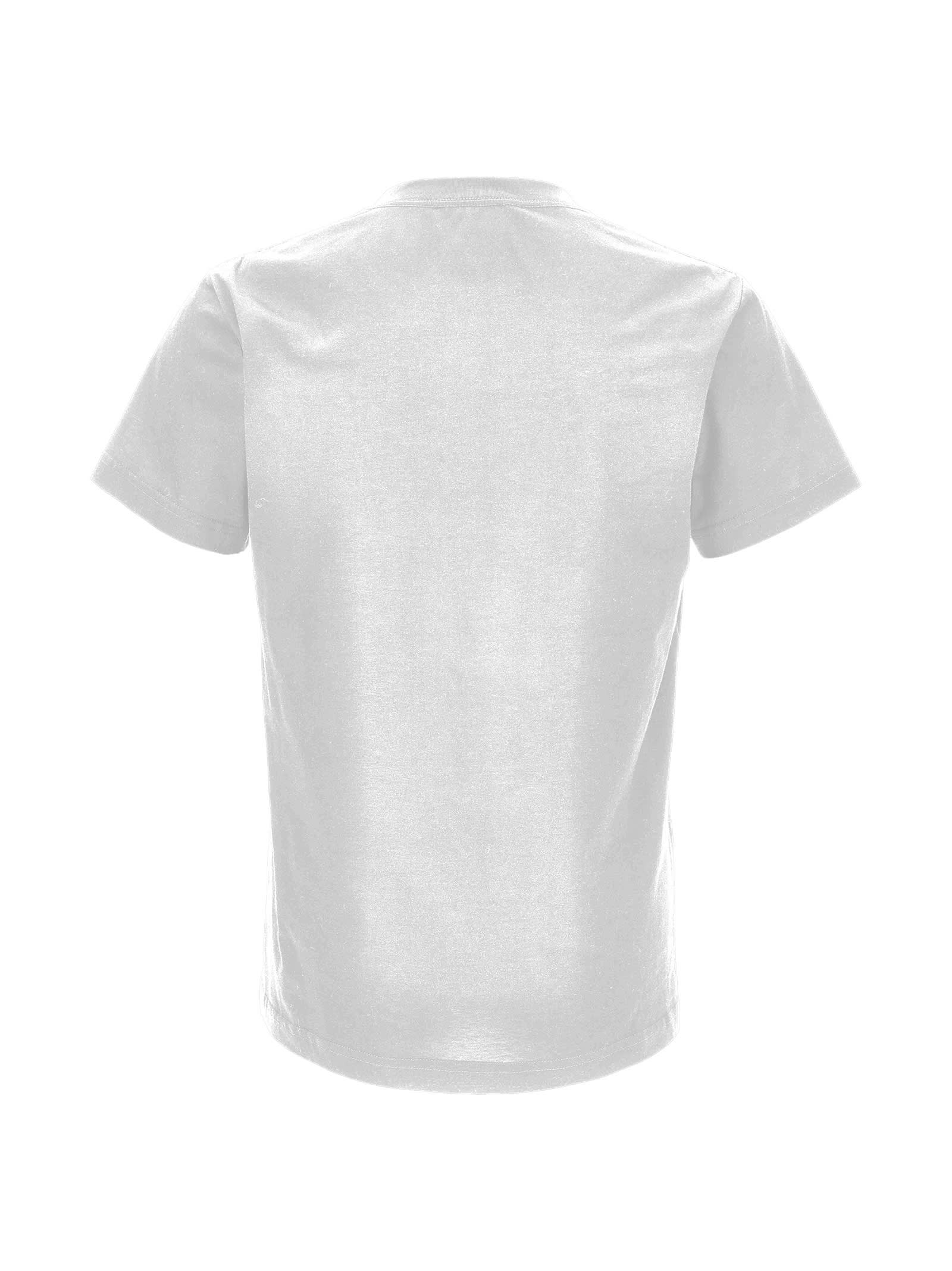 Just Cavalli Logo-flocked Cotton T-shirt In White