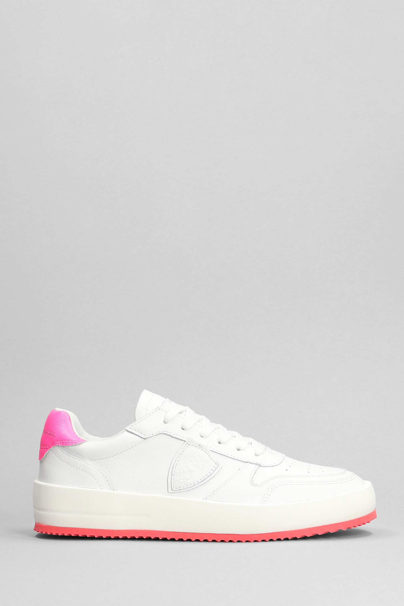 Nice Low Sneakers In White Leather