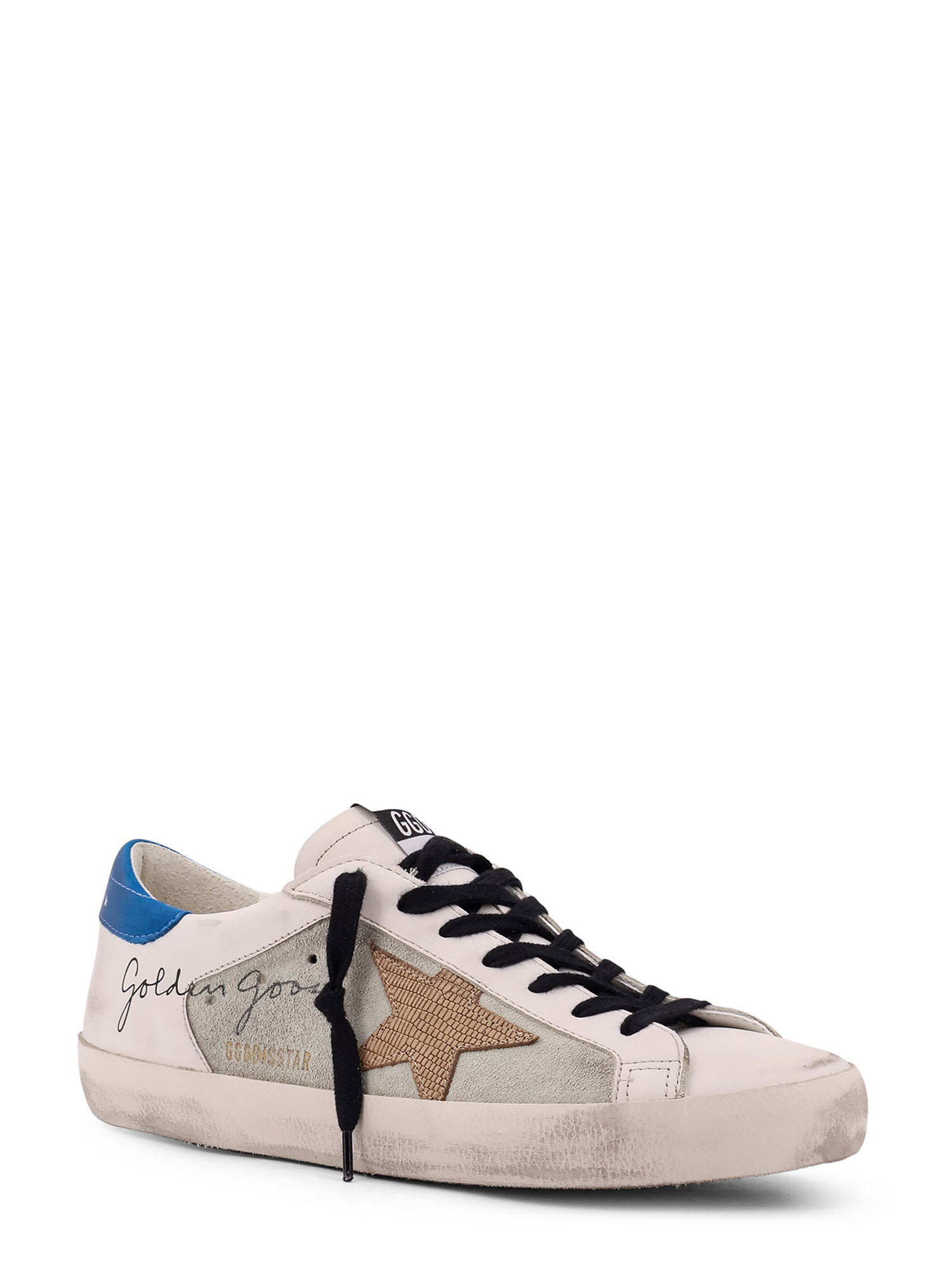 Shop Golden Goose Superstar Double Quarter Sneakers In White