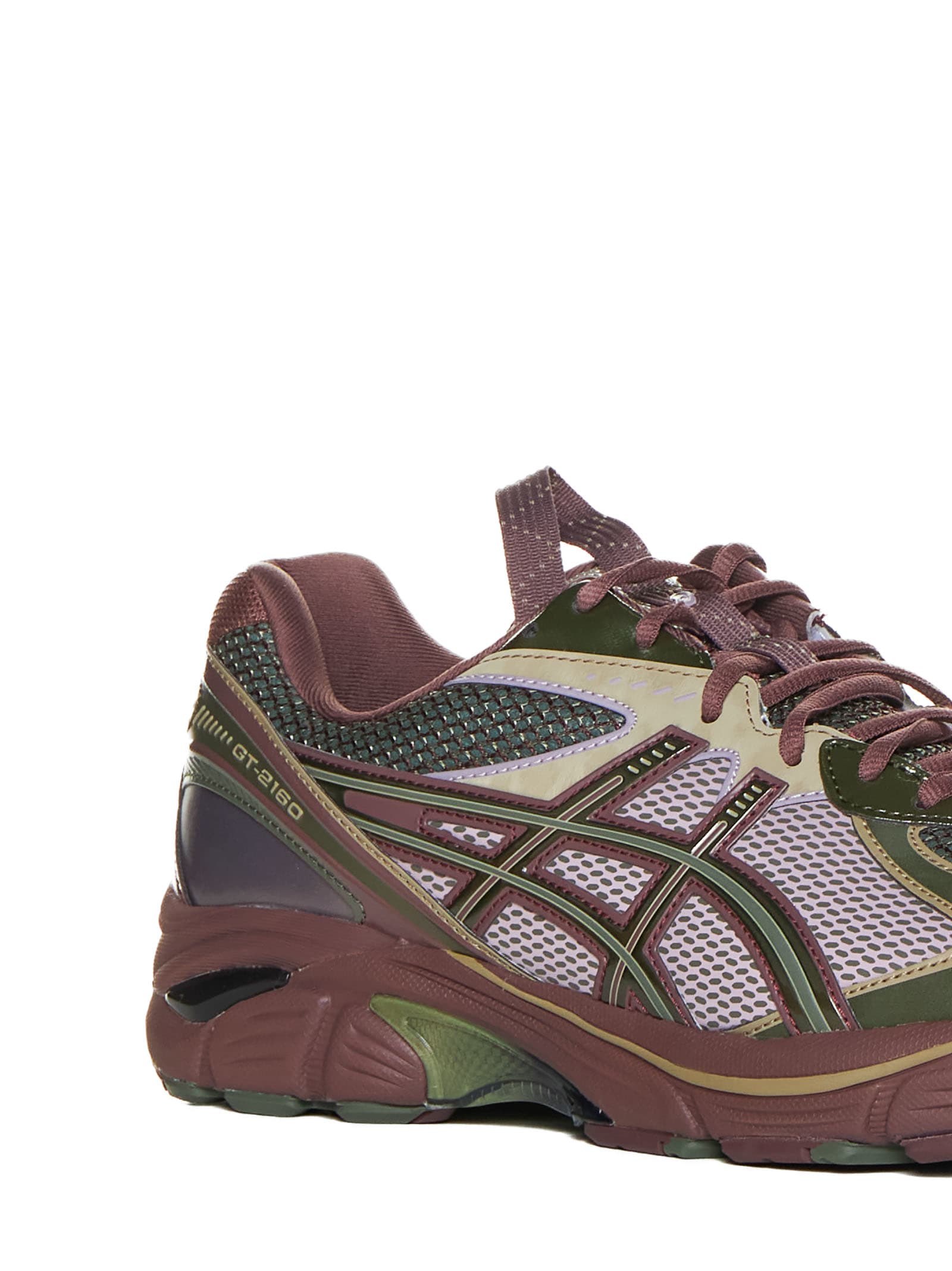 Shop Asics Sneakers In Mantle Green/grape
