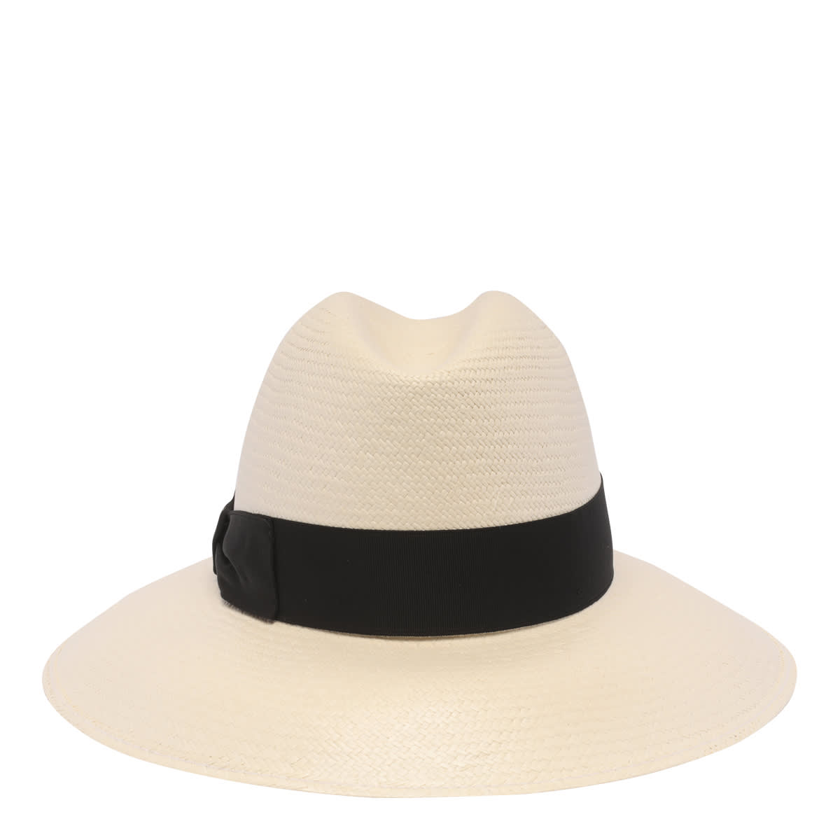 Shop Borsalino Claudette Panama Hat In Black