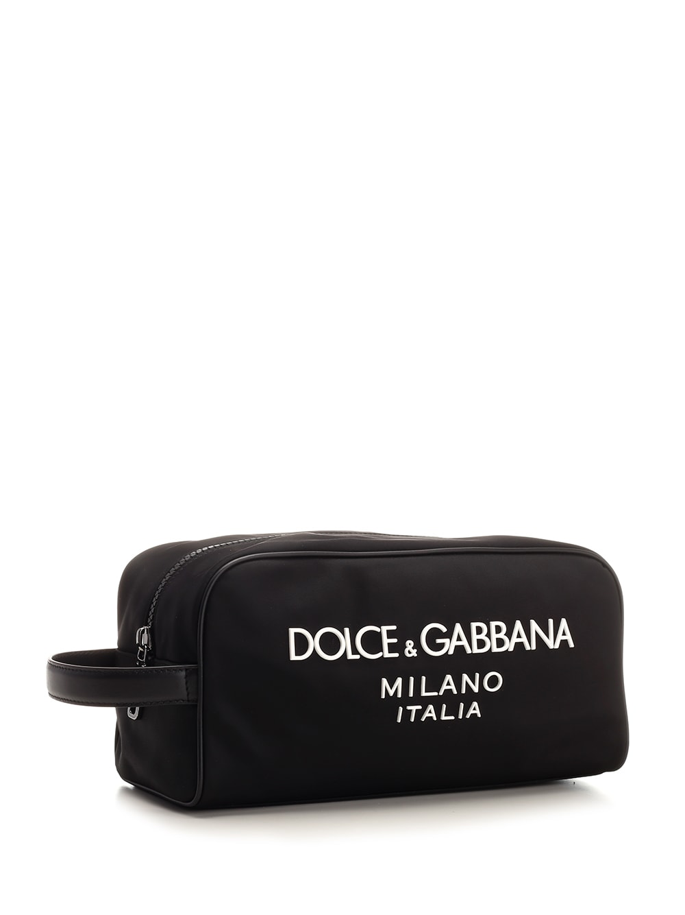 Shop Dolce & Gabbana Nylon Necessaire In Nero