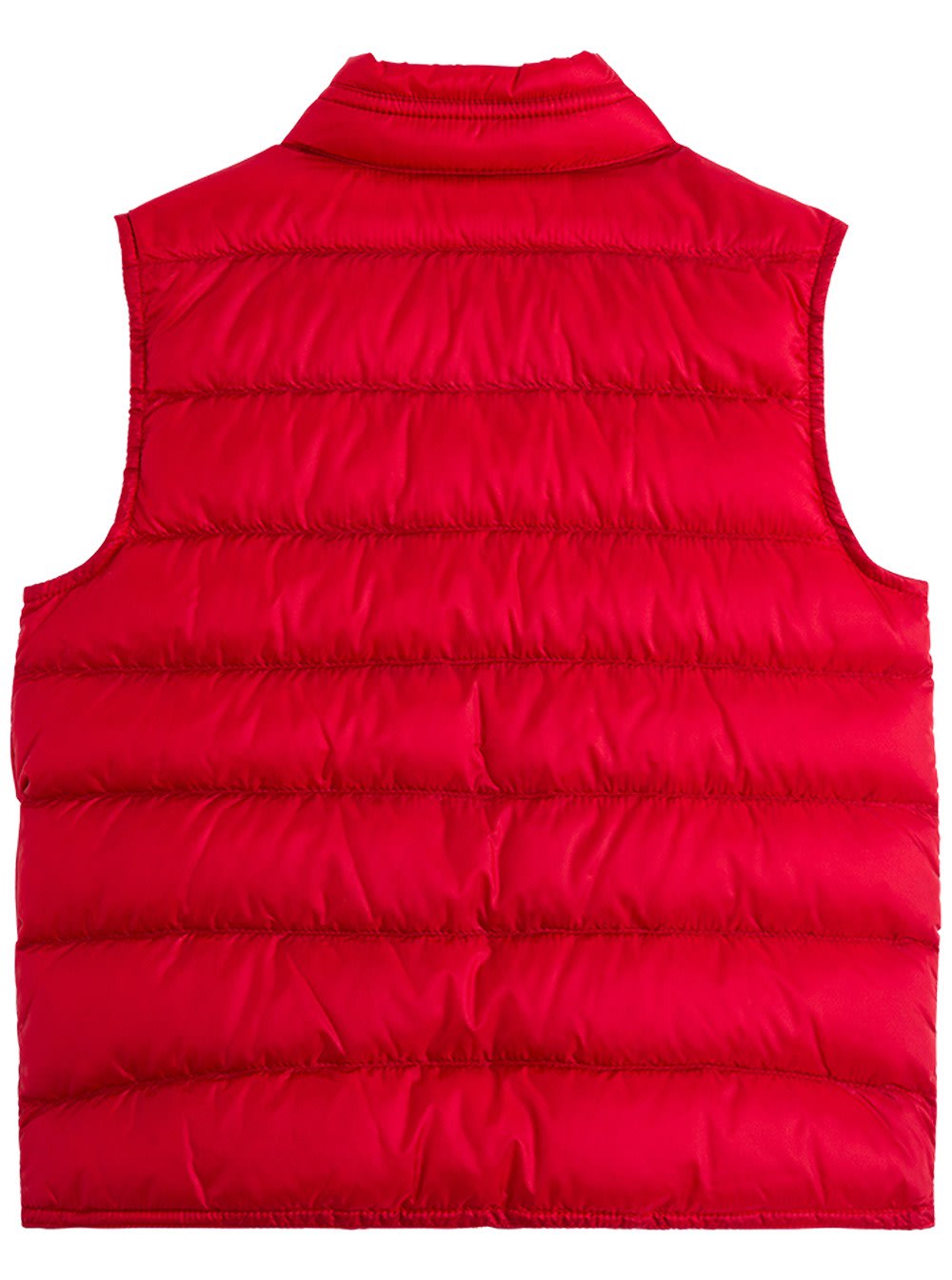 Moncler Kids' Sleeveless Gui Vest In Red Nylon