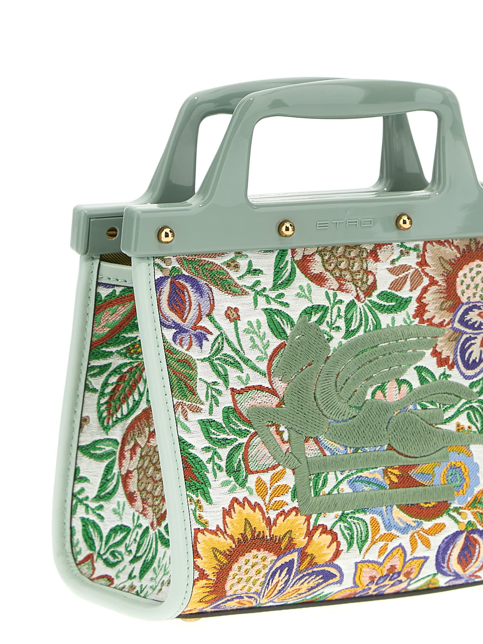 Shop Etro Love Trotter Small Shopping Bag In Multicolor