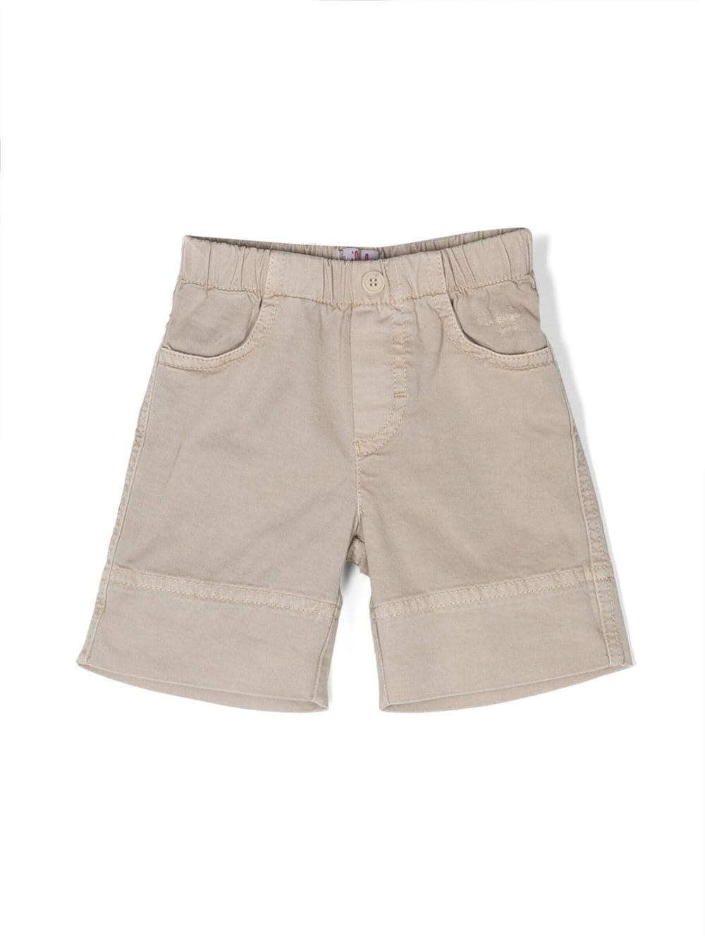 Il Gufo Babies' Sand Cotton Shorts In Sabbia