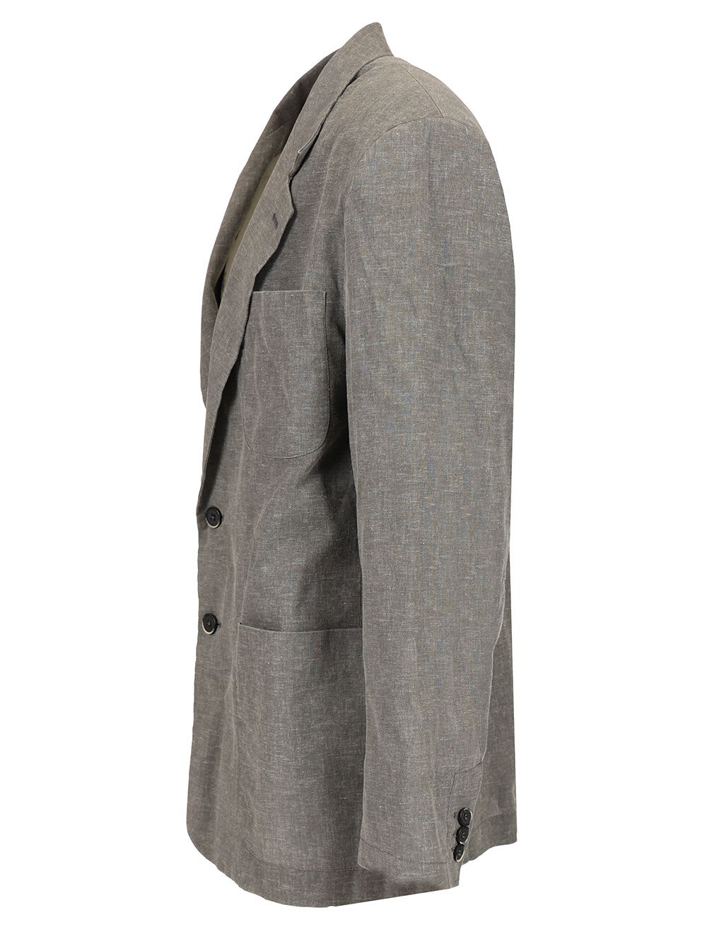 BARENA VENEZIA SINGLE BREASTED JACKET LINEN BLEND