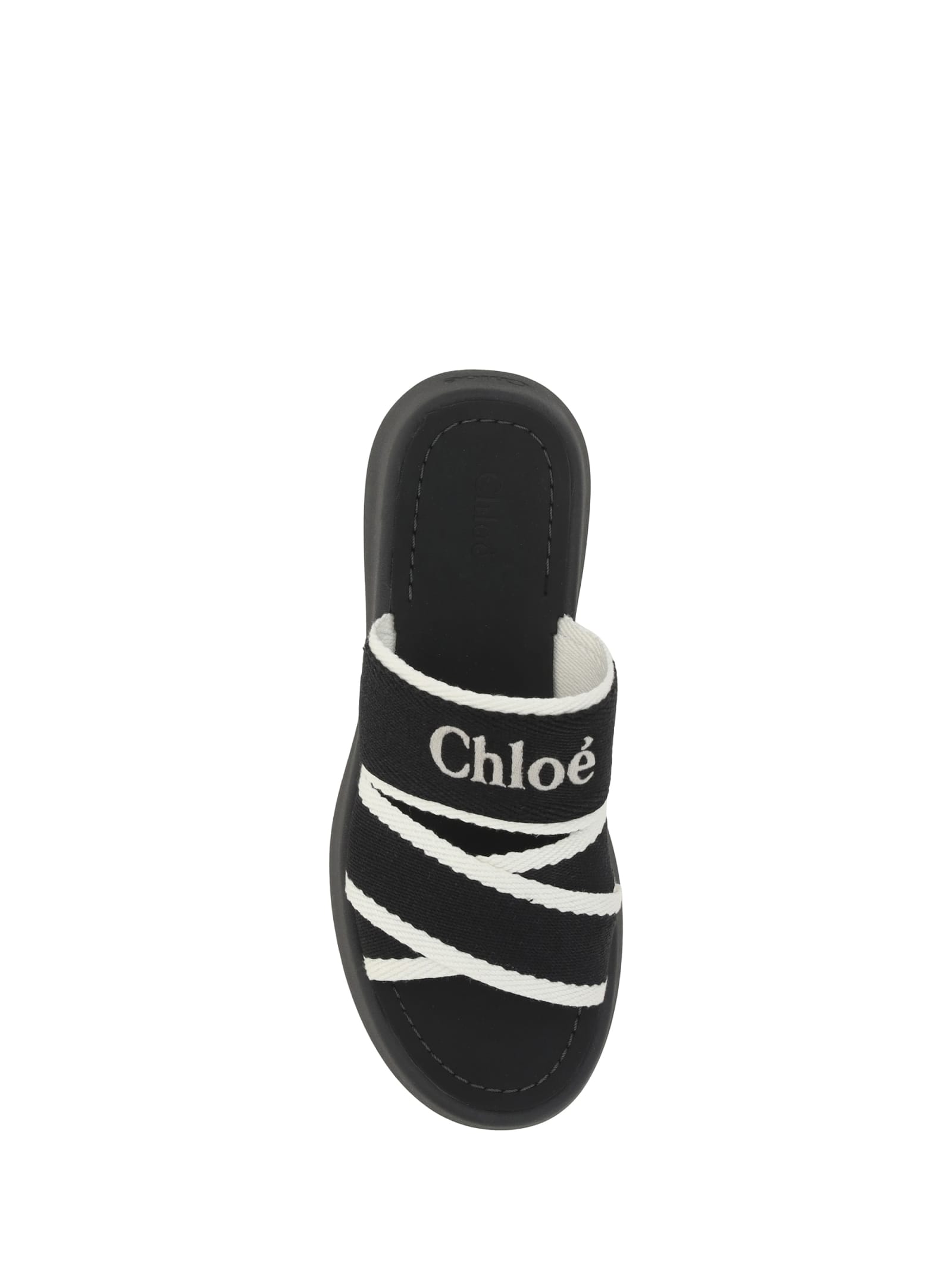 Shop Chloé Mila Sandals In White