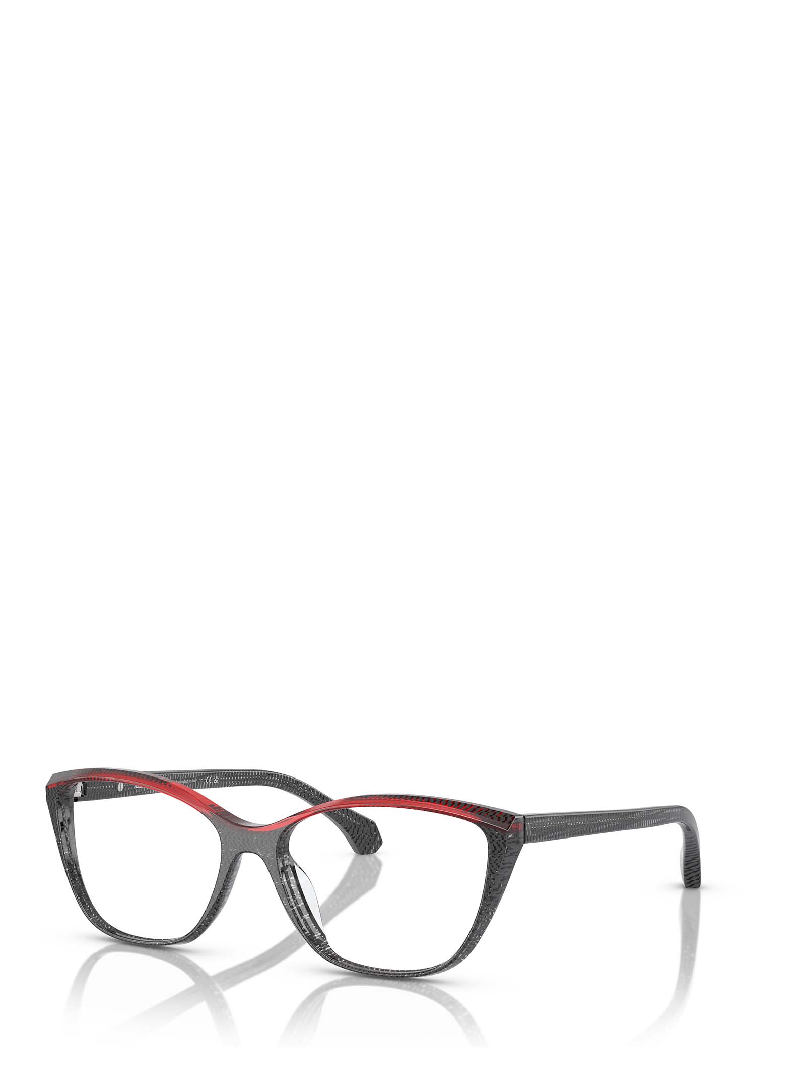 Shop Alain Mikli A03502 New Pointillee Grey/red Glasses