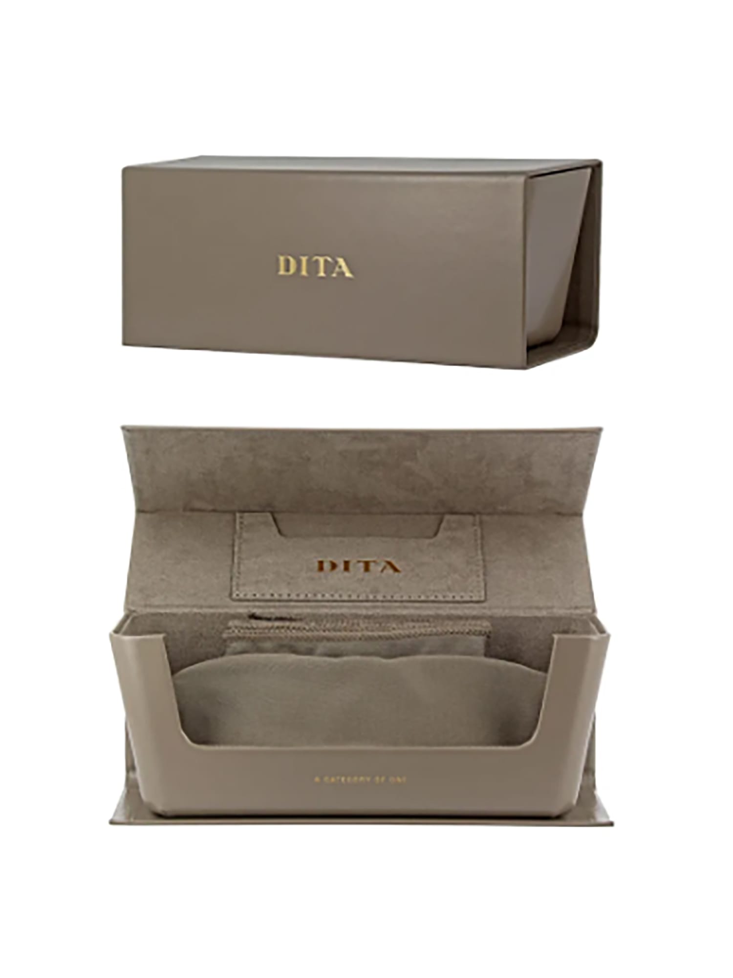 Shop Dita Dtx131/49/03 Schema Two Eyewear In Antique Silver_crytal Cle