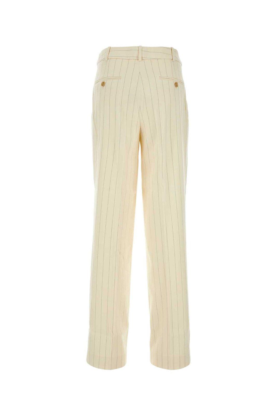 Zimmermann Pantalone Dalla Gamba Ampia Luminosity In Misto Lana Ricamata Donna In Crmst