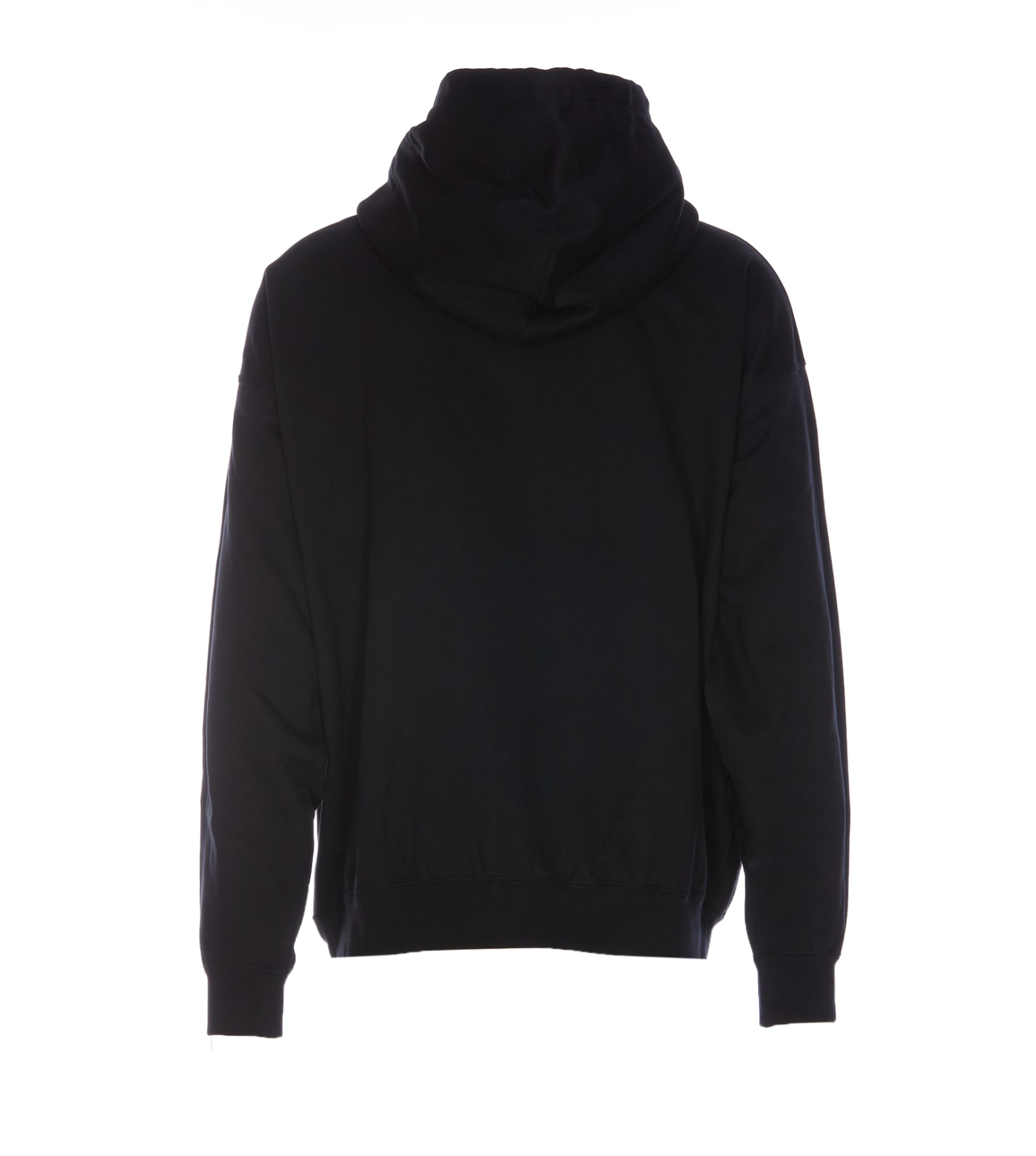 Shop Y-3 Logo Zip Hoodie In Black