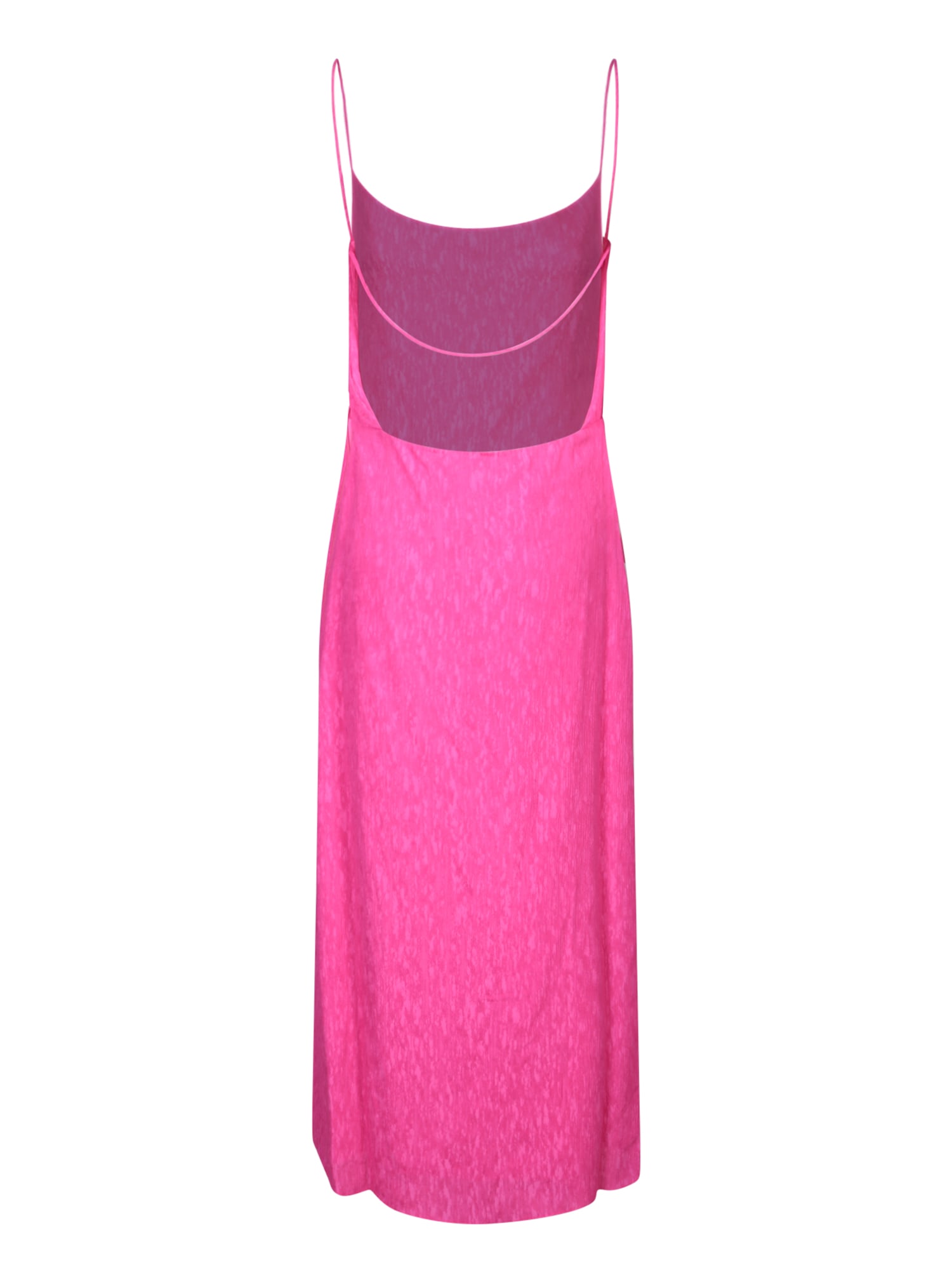 Shop Iro Fuchsia Viscose Long Slip Dress In Pink