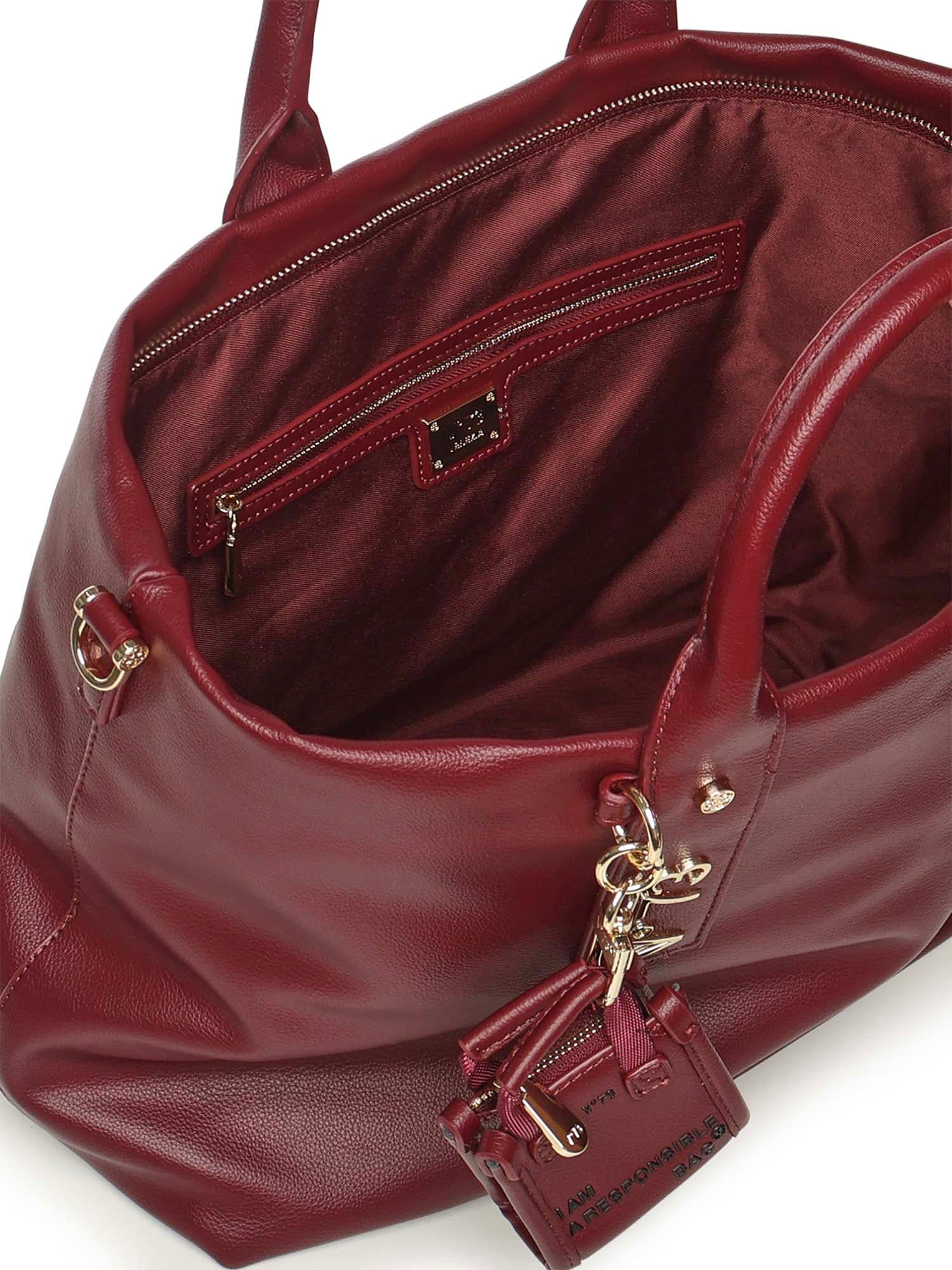 V73 Matilda Shopping Bag In Burgundy