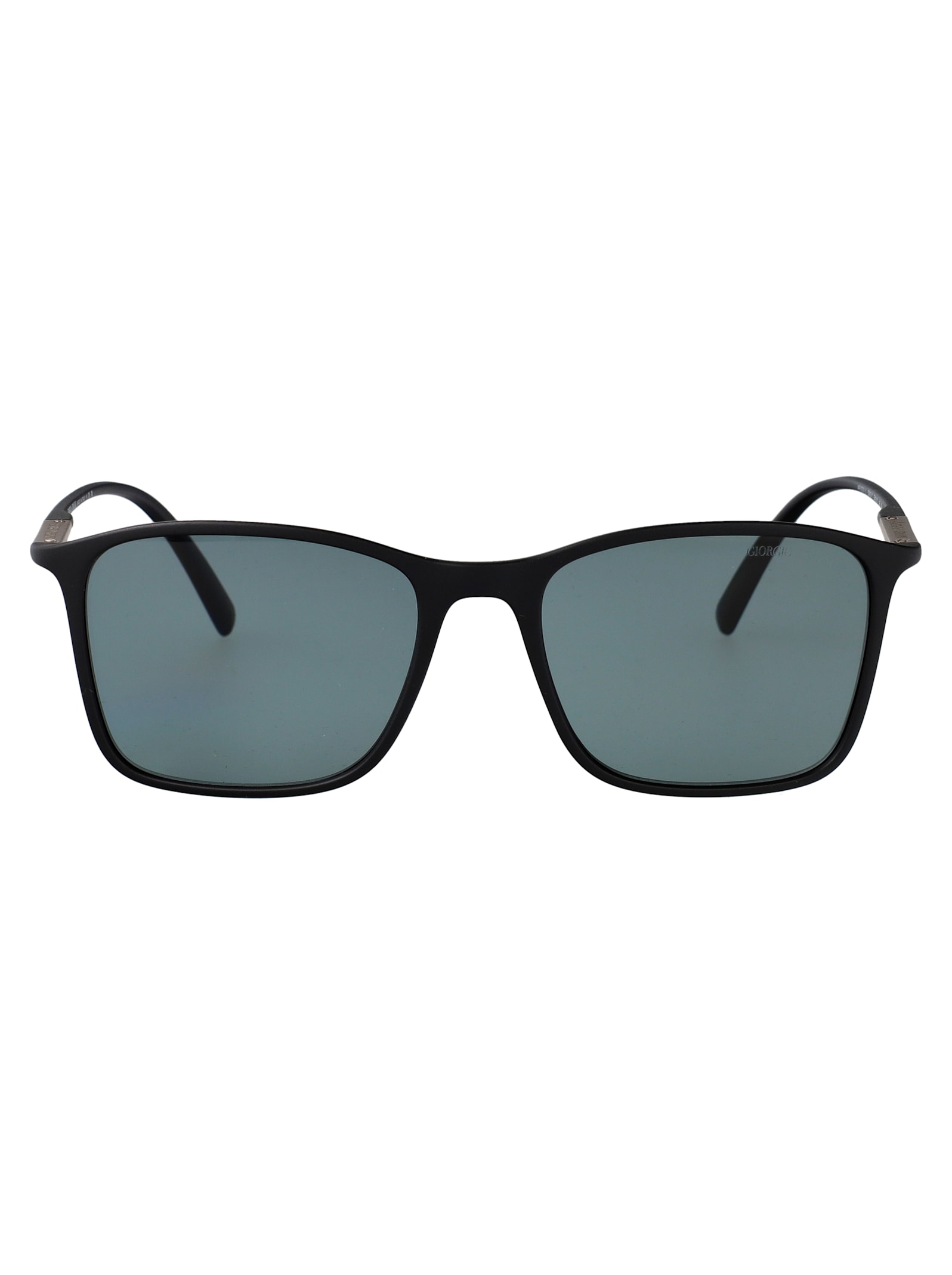 Giorgio Armani Nero Opaco Injected Sunglasses In Blue