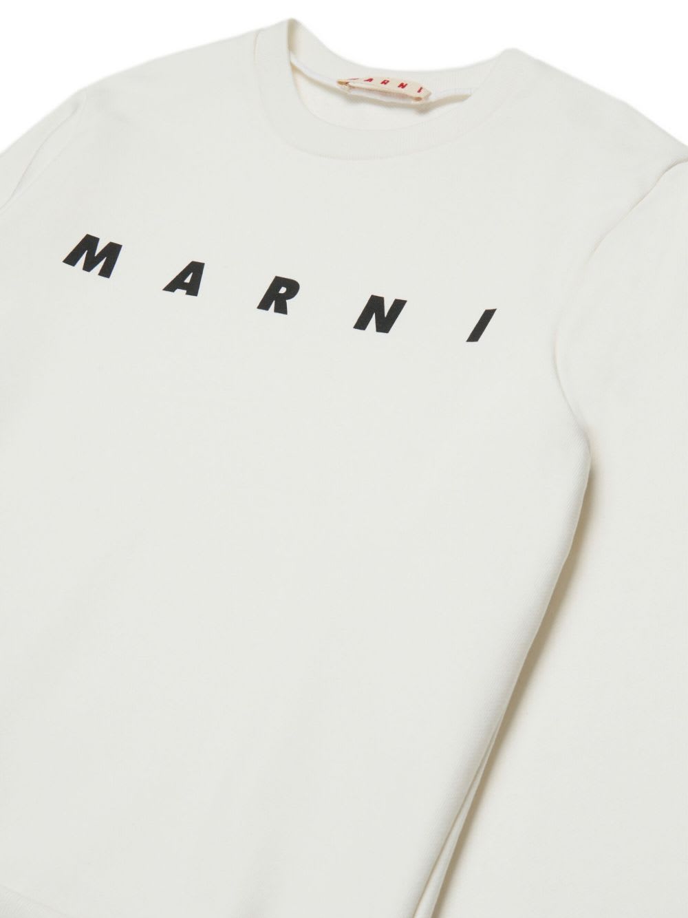 Marni Kids White Sweatshirt With Logo In White